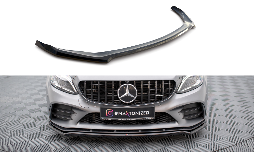 Frontlippe V1 für Mercedes-AMG C43 Coupe / Cabrio / Limousine / Kombi C205 / A205 / W205 / S205 Facelift