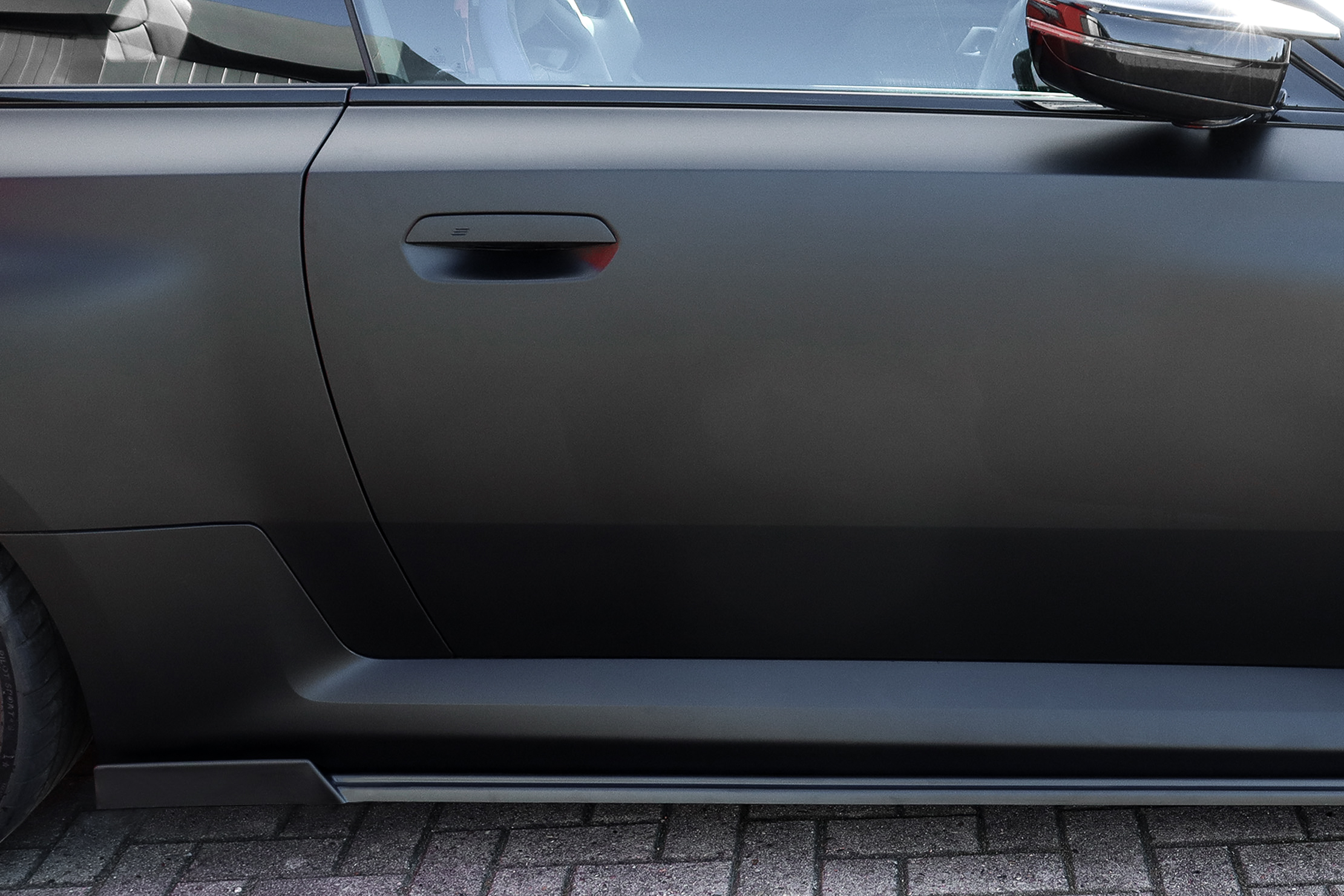 Seitenschweller mit Wing hinten aus ABS passend für BMW M2 G87