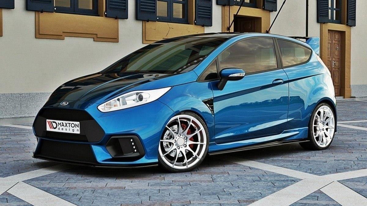 Frontlippe für (Focus RS Look Stoßstange) Ford Fiesta Mk7 FL