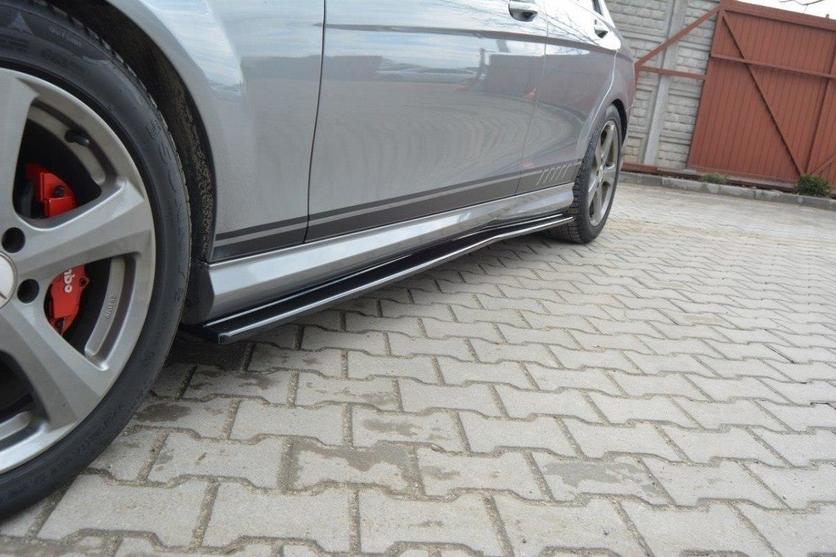 Seitenschweller Ansatz für Mercedes-Benz C Limousine / Kombi AMG-Line W204 / S204