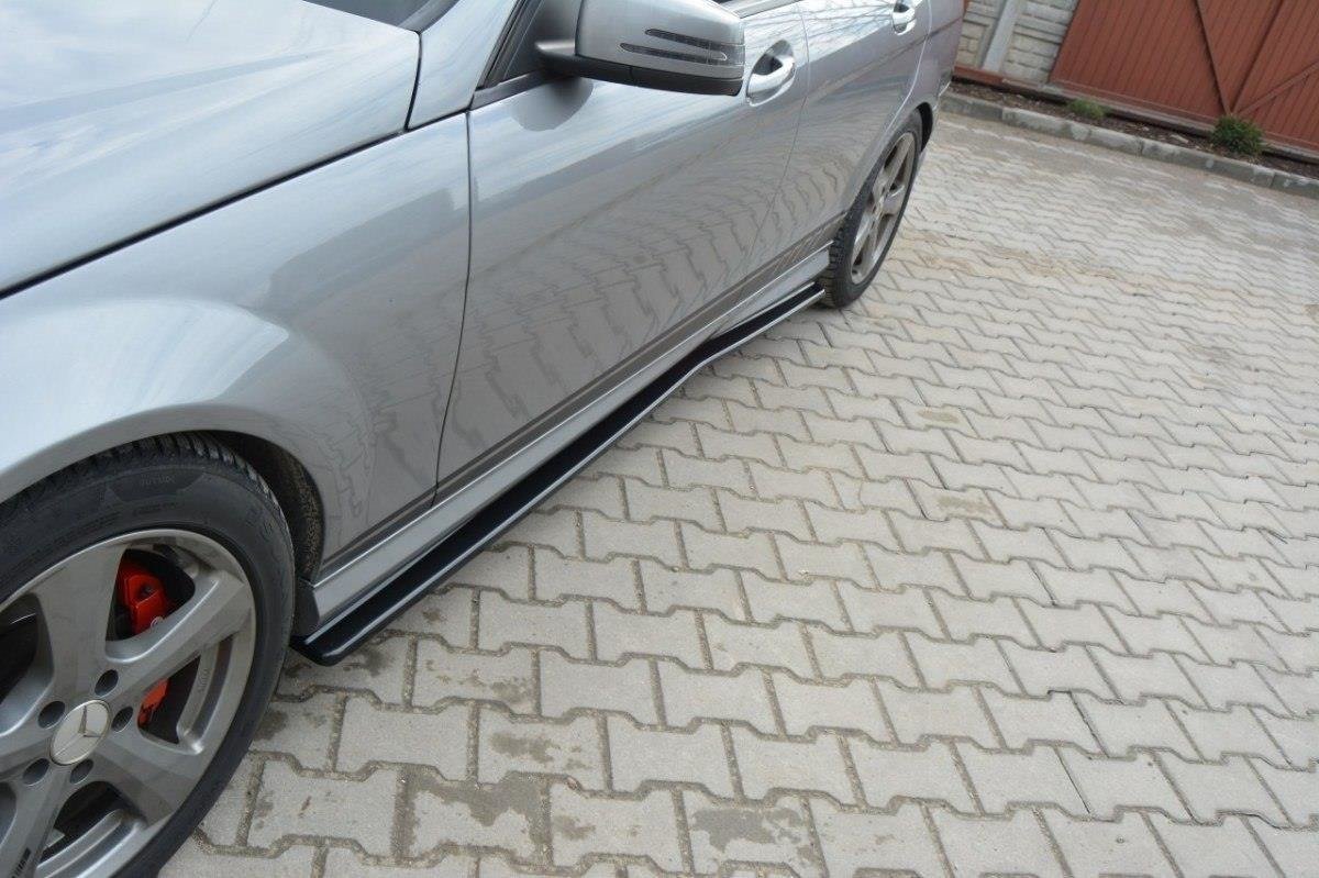 Seitenschweller Ansatz für Mercedes-Benz C Limousine / Kombi AMG-Line W204 / S204