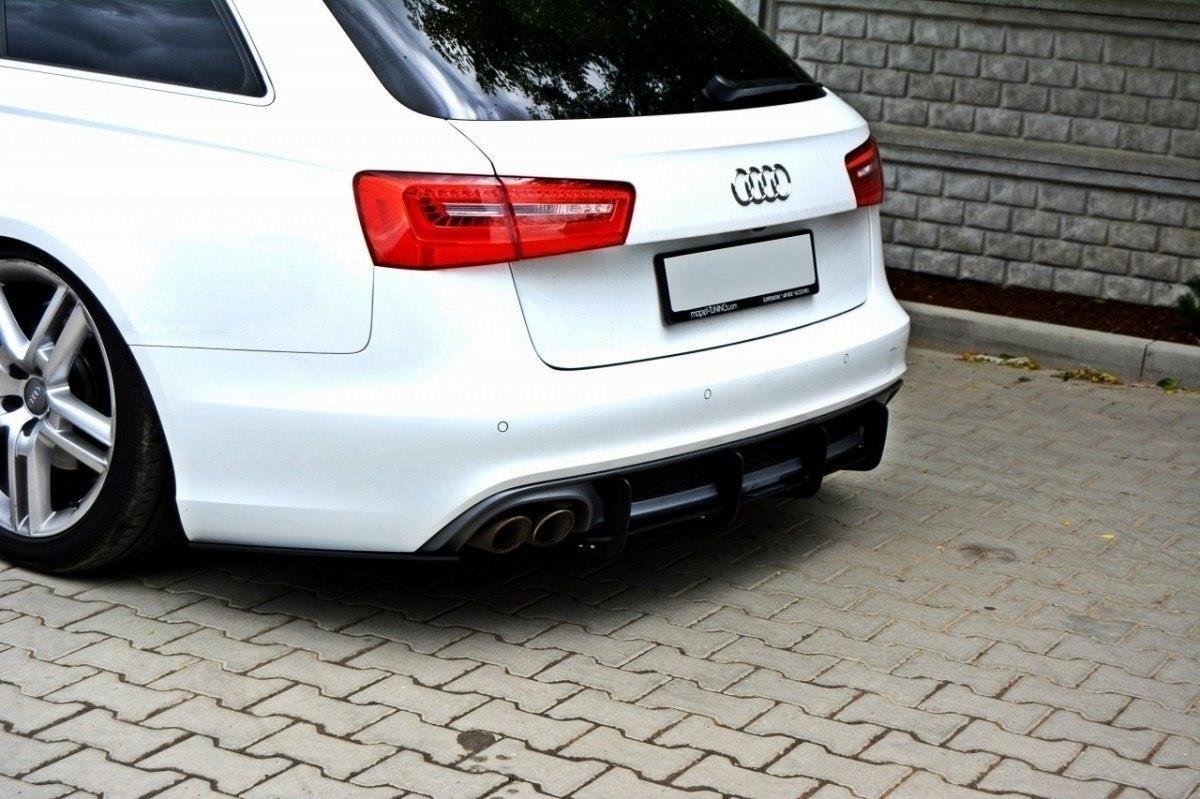 Heckschürze für & Flaps Heckansatz Flaps Heckansatz für Audi A6 S-Line C7 (auspuffendrohr 1x2)