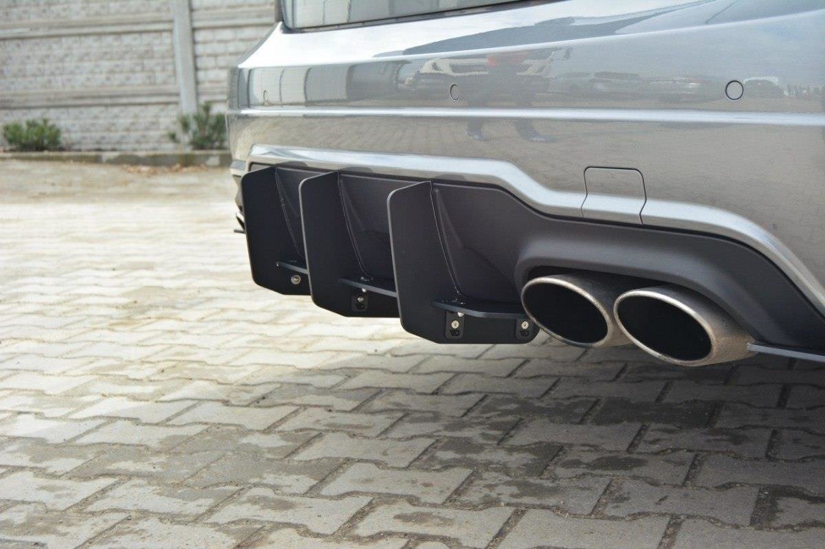 für Mercedes-Benz C Limousine / Kombi AMG-Line W204 / S204 Diffusor Heck Ansatz für Diffusor für & Heck Ansatz Flaps Diffusor für