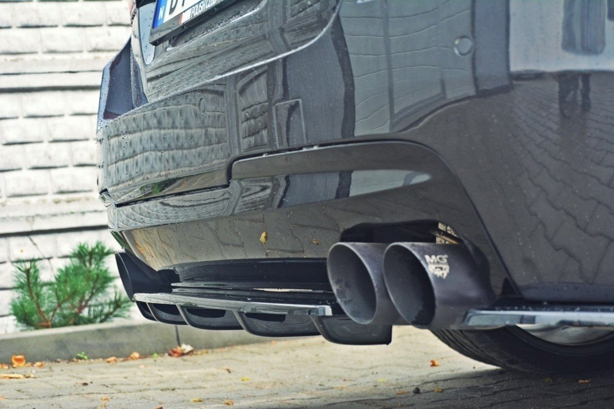 Heckansatz für BMW 5er F11 M Paket (mit zwei Doppel Endstücken)