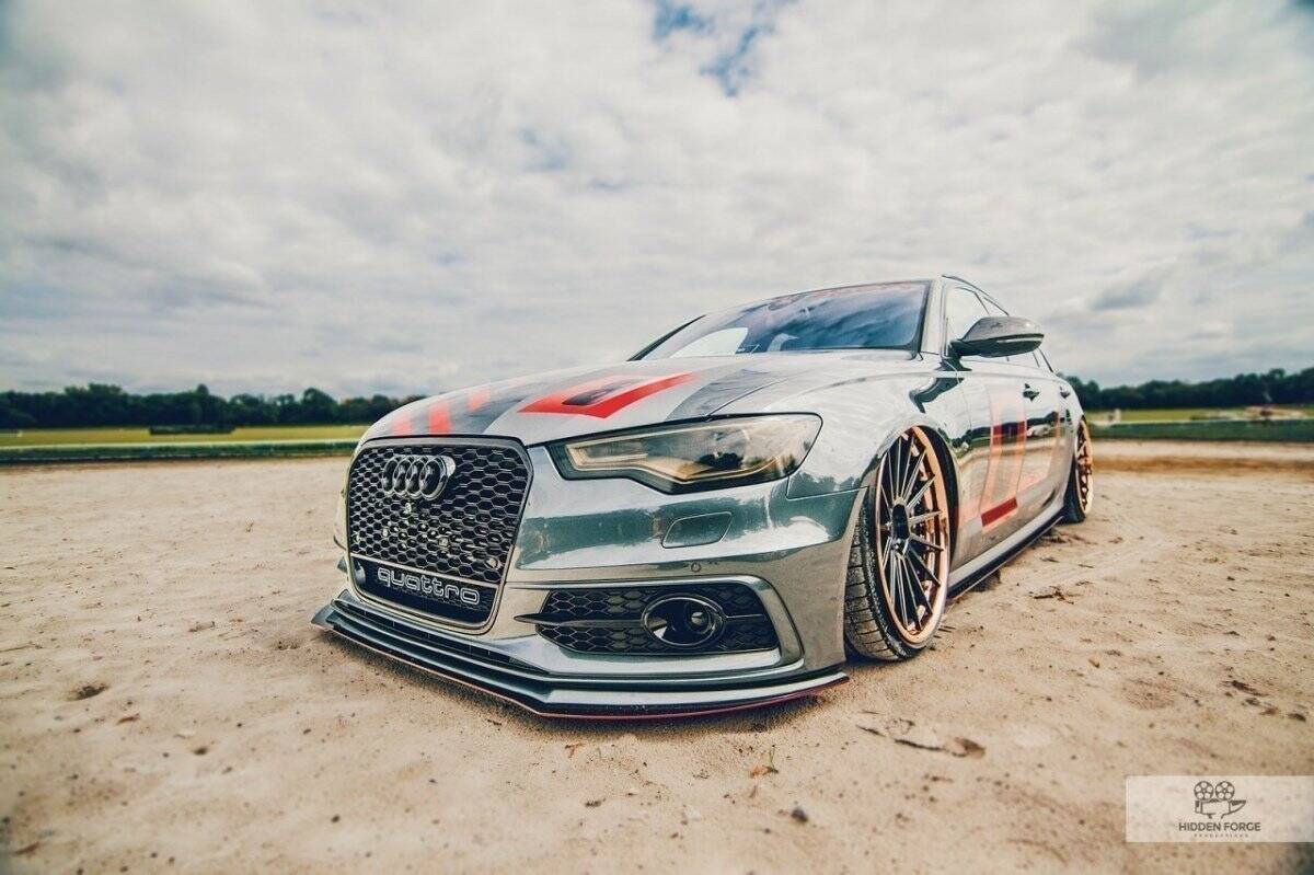 Racing Frontlippe für AUDI A6 C7 S-LINE (2 SPLITTER = 1 SATZ)