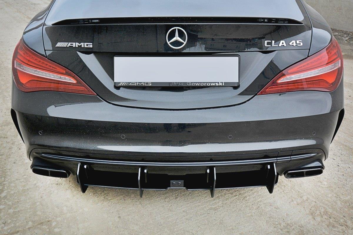 Diffusor V2 Heck Ansatz für Diffusor für Mercedes CLA A45 AMG C117 Facelift