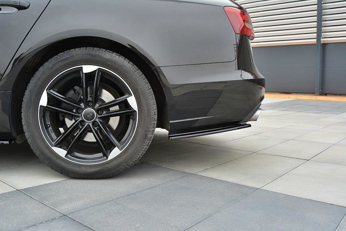 Flaps Heckansatz Flaps Heckansatz für Audi A6 C7 schwarz matt
