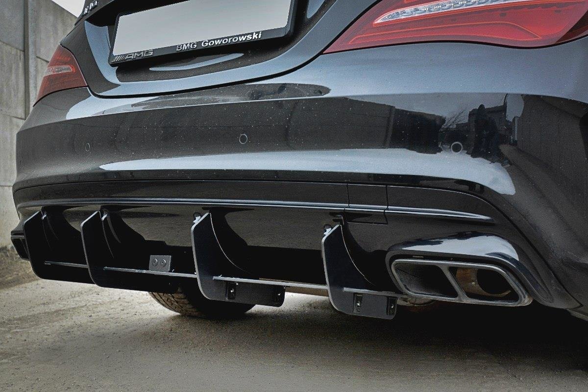 Diffusor V2 Heck Ansatz für Diffusor für Mercedes CLA A45 AMG C117 Facelift
