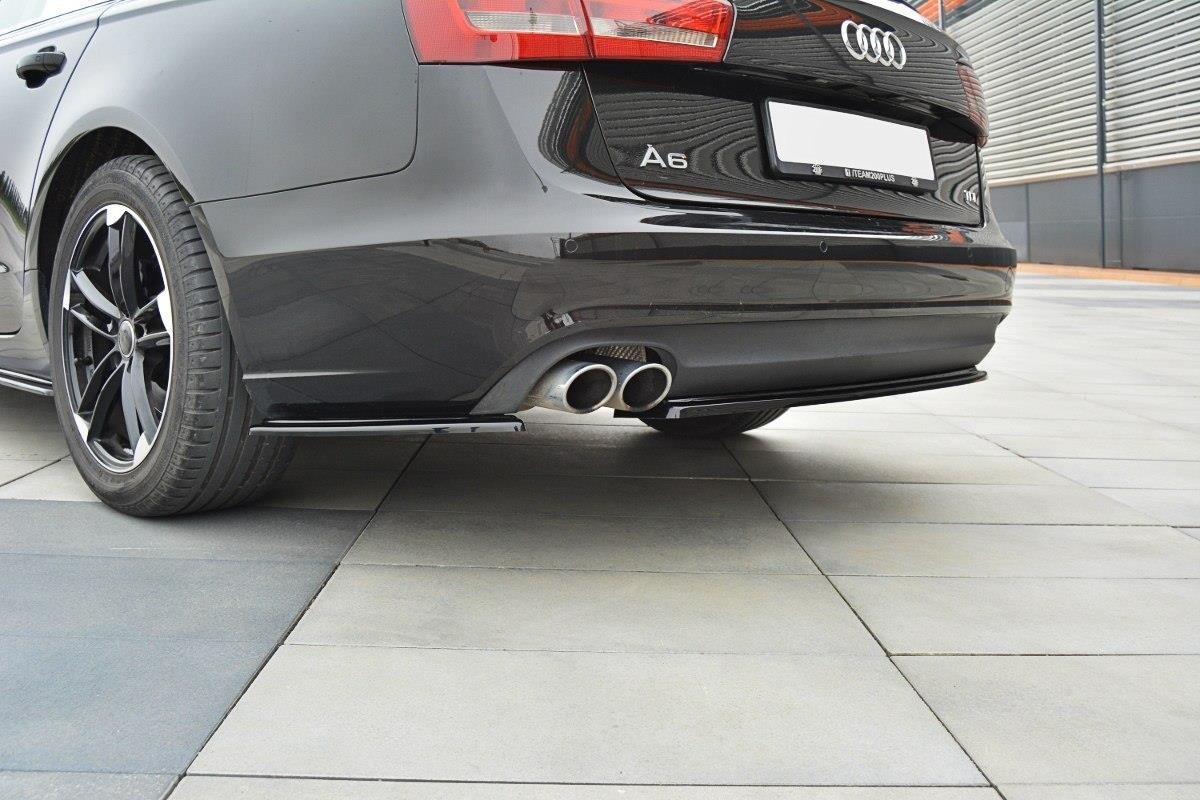Flaps Heckansatz Flaps Heckansatz für Audi A6 C7 schwarz matt
