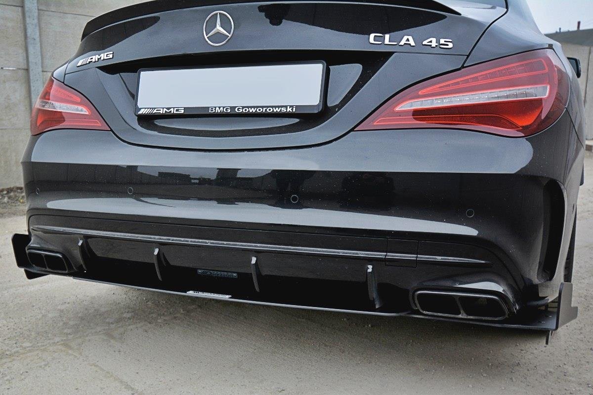 Diffusor V3 Heck Ansatz für Diffusor für Mercedes CLA A45 AMG C117 Facelift