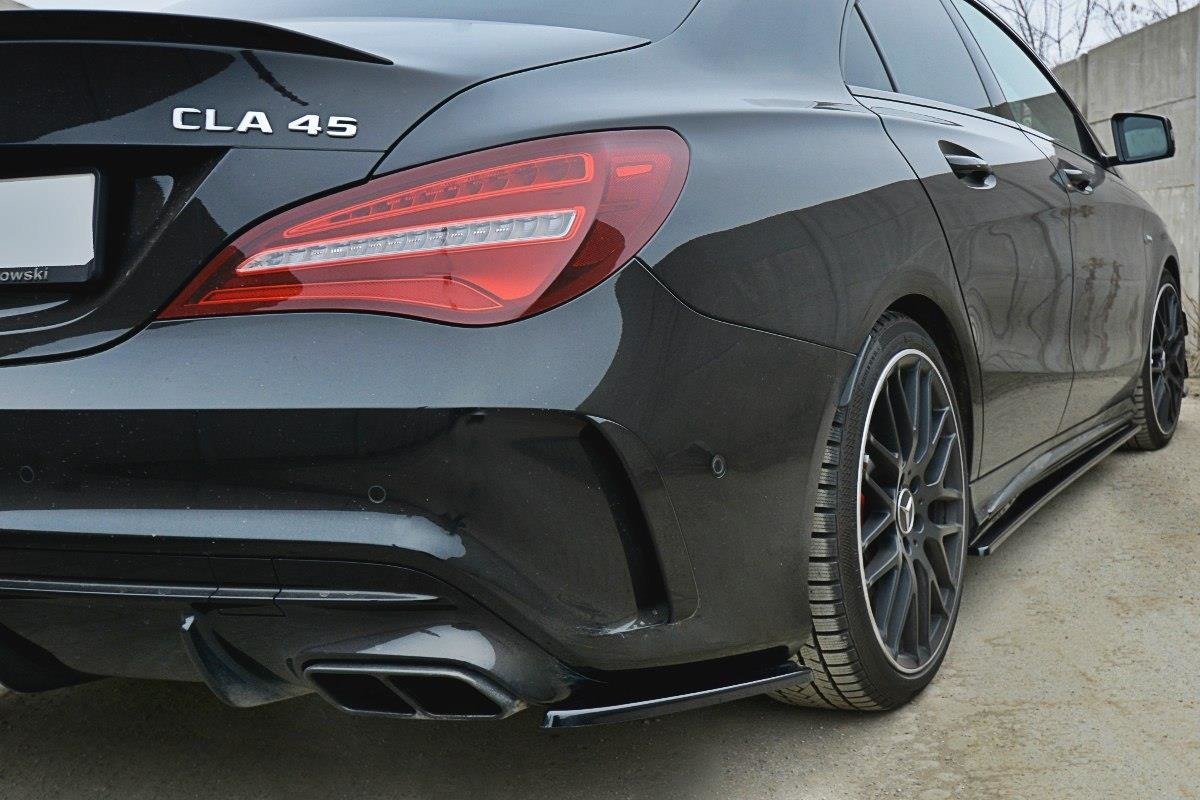 Heck Ansatz Flaps Diffusor für Mercedes CLA A45 AMG C117 Facelift