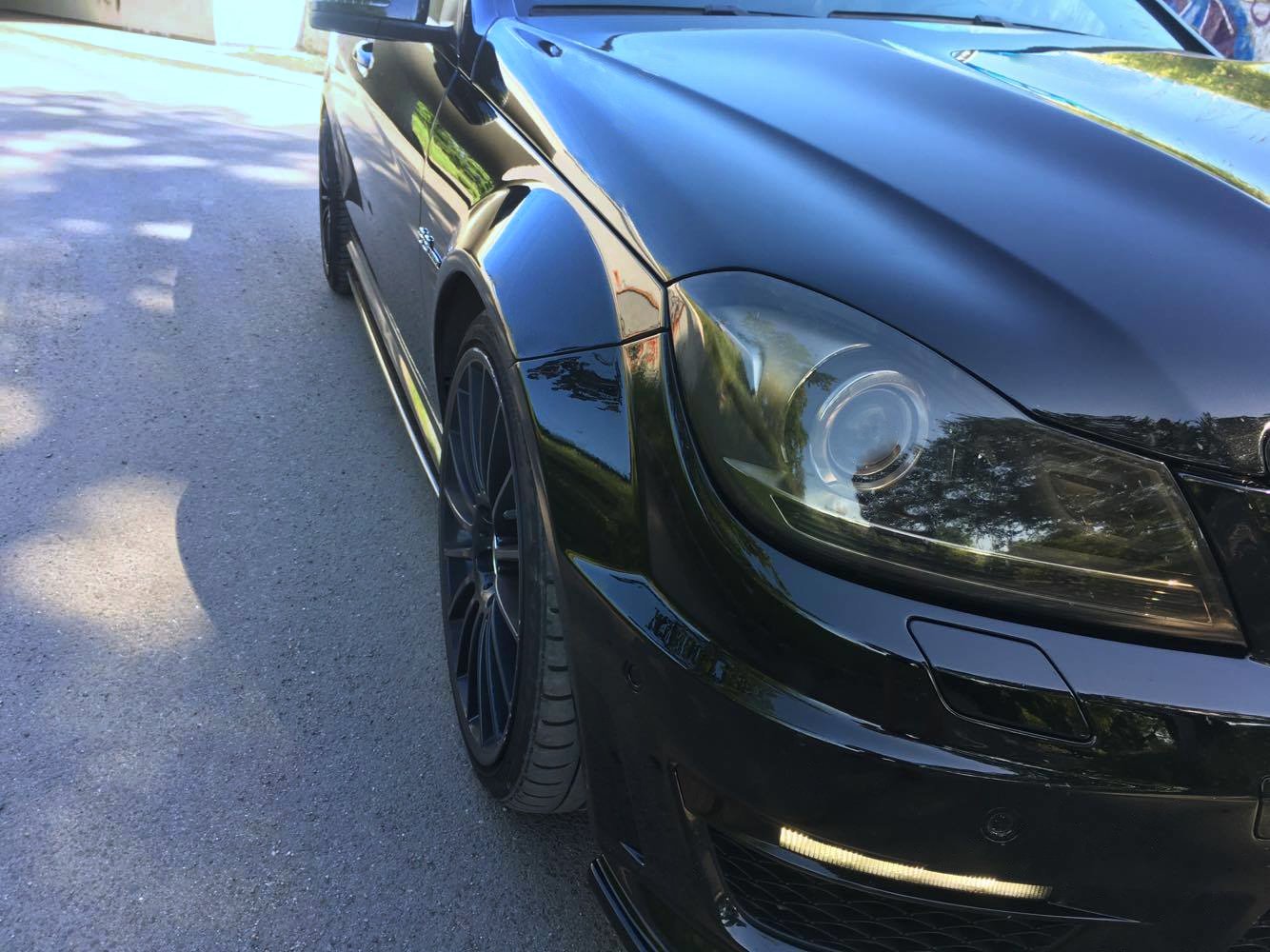 Seitenschweller Ansatz für Mercedes-Benz C63 AMG Limousine / Kombi W204 Facelift / S204 Facelift