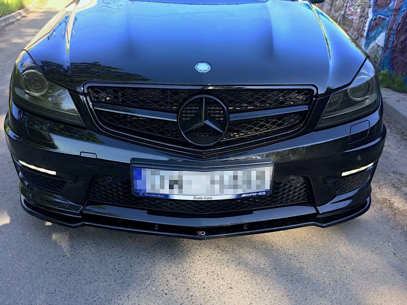 Frontlippe für Mercedes AMG C63 W204 FACELIFT Carbon Look