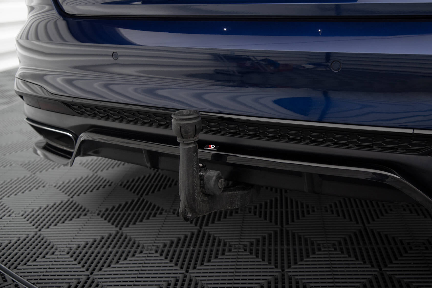 Mittlerer Cup Diffusor V2 DTM Look Heck Ansatz für Audi A4 S-Line B9 Facelift