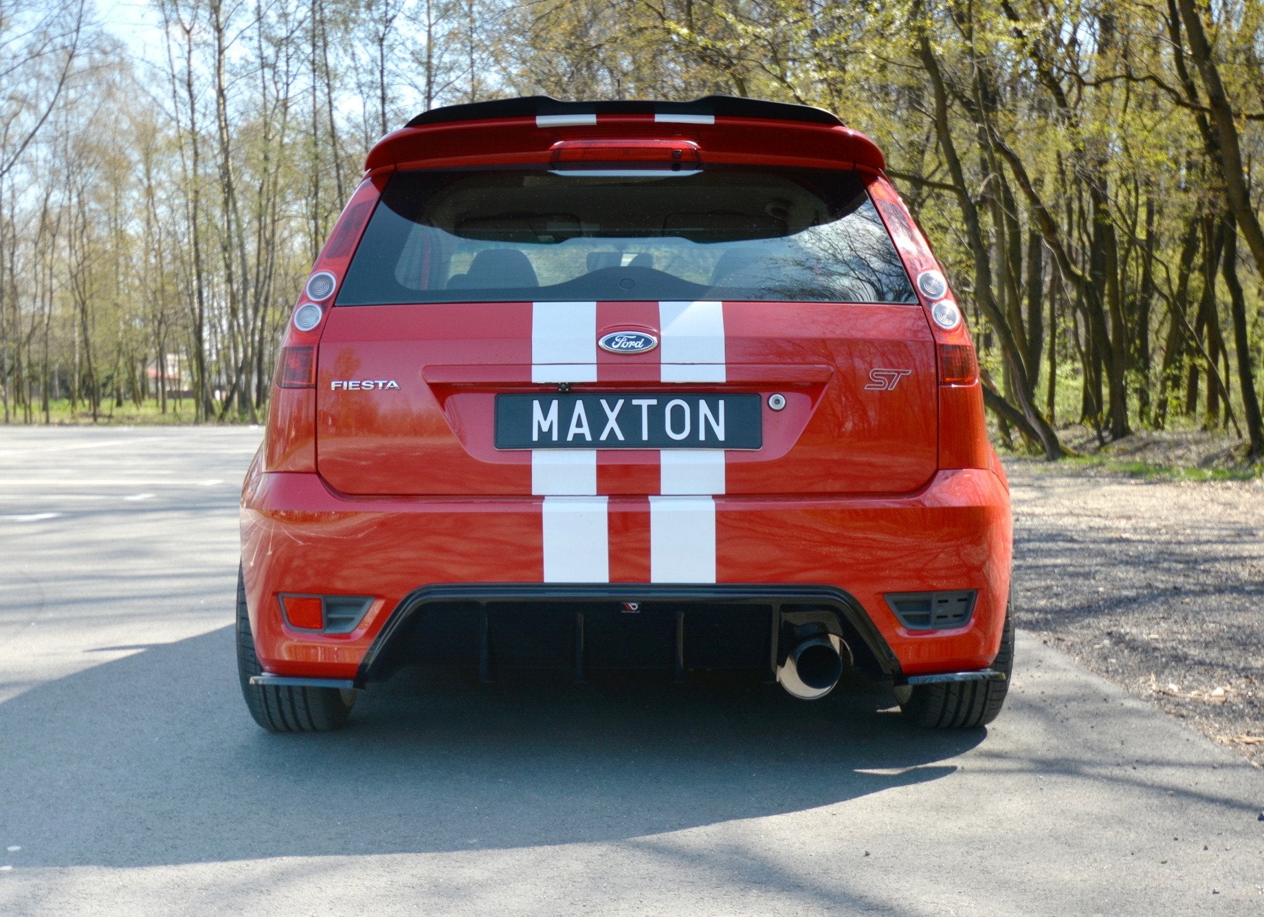 Heck Ansatz Flaps Diffusor für Ford Fiesta ST Mk6