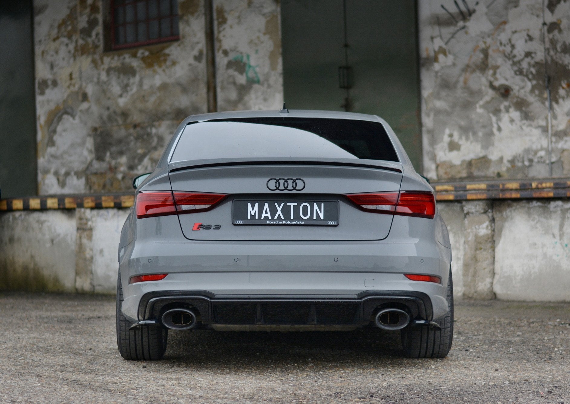 Splitter / Diffusor Heck Ansatz für Audi RS3 8V FL Limousine