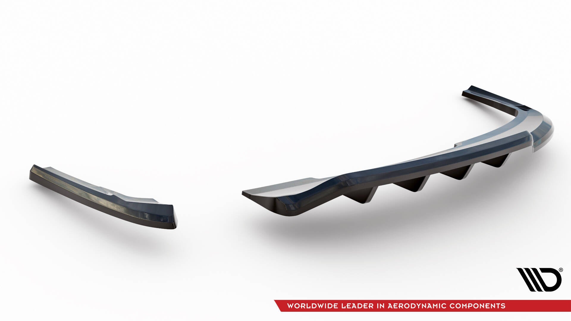 Mittlerer Cup Diffusor DTM Look Heck Ansatz für Audi A4 Competition B8 Facelift