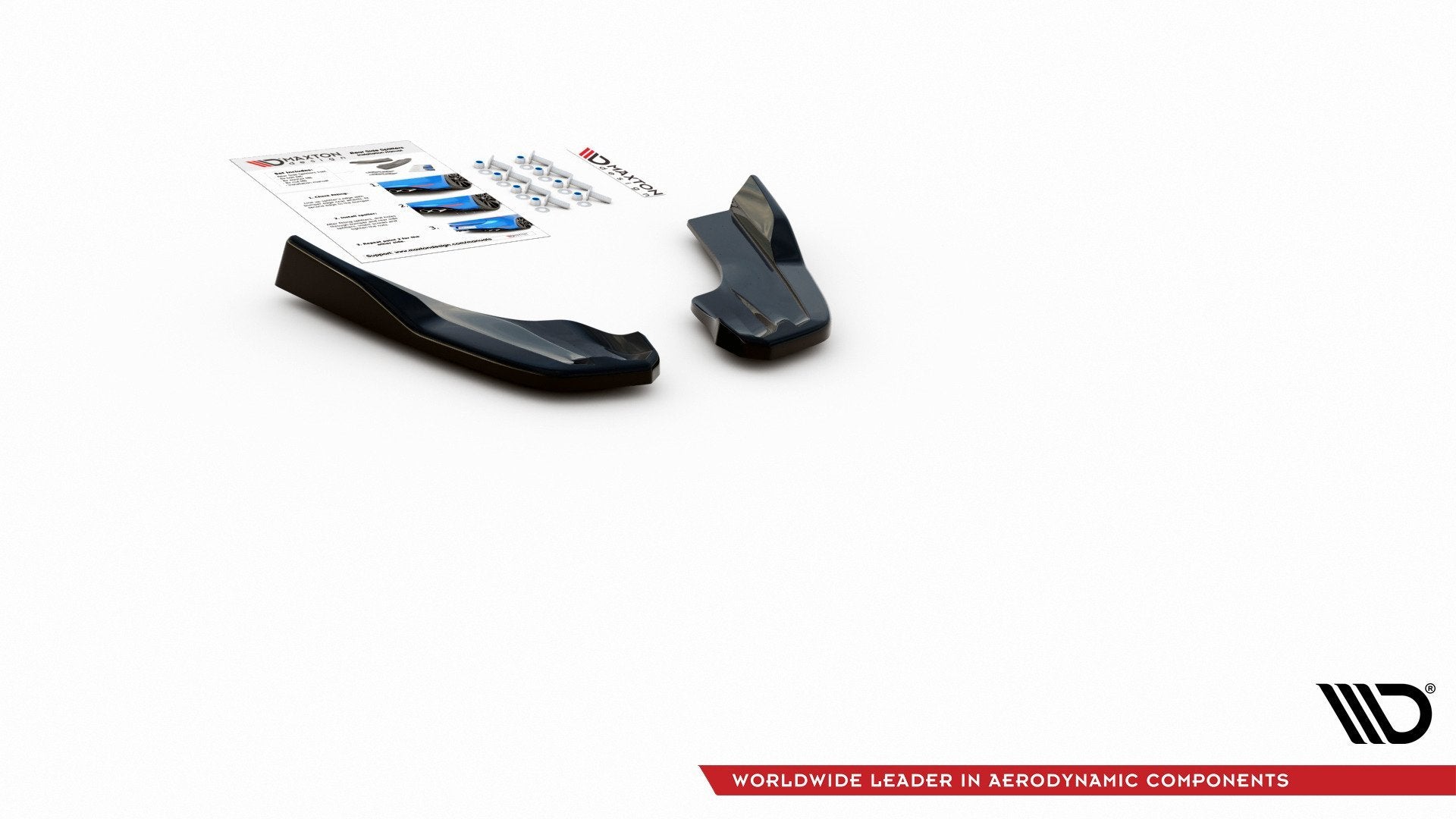 Heck Ansatz Flaps Diffusor V3 für Ford Focus ST Mk4 Carbon Look