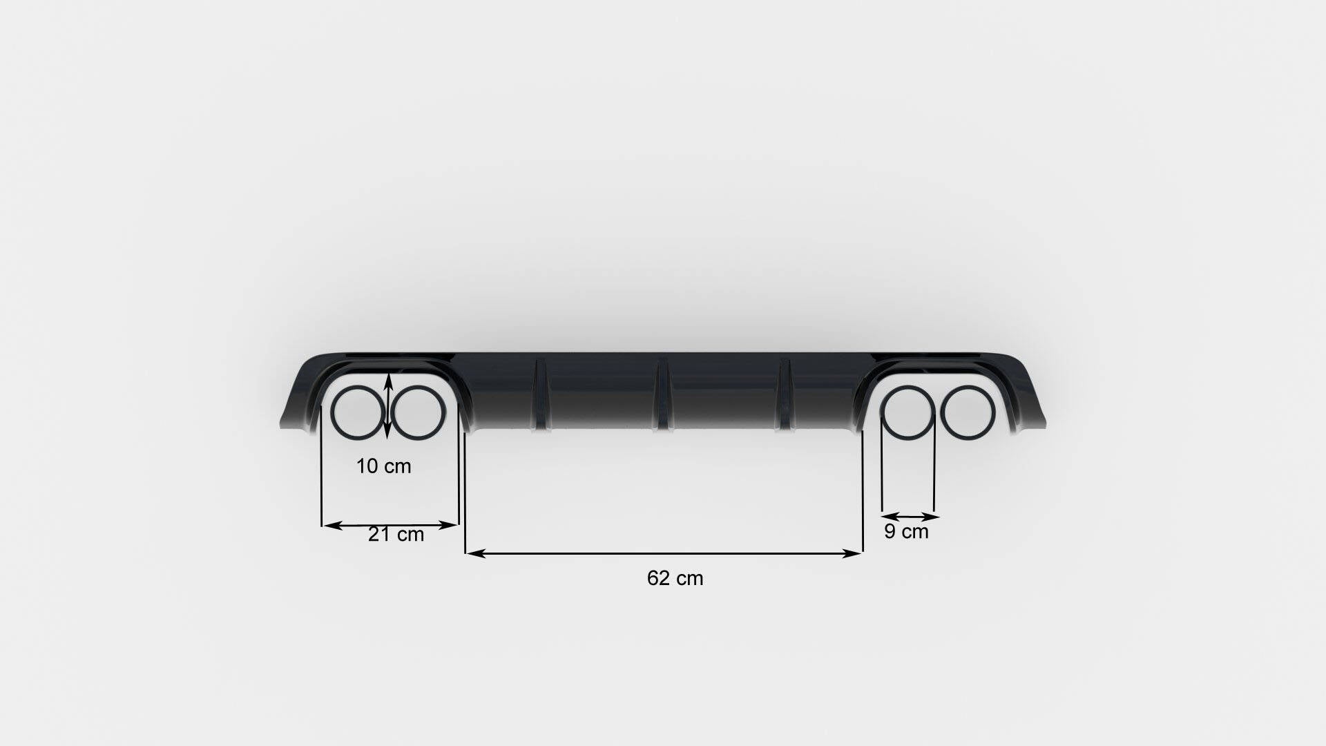 Diffusor Heck Ansatz für BMW M5 / 5 M-Paket E39