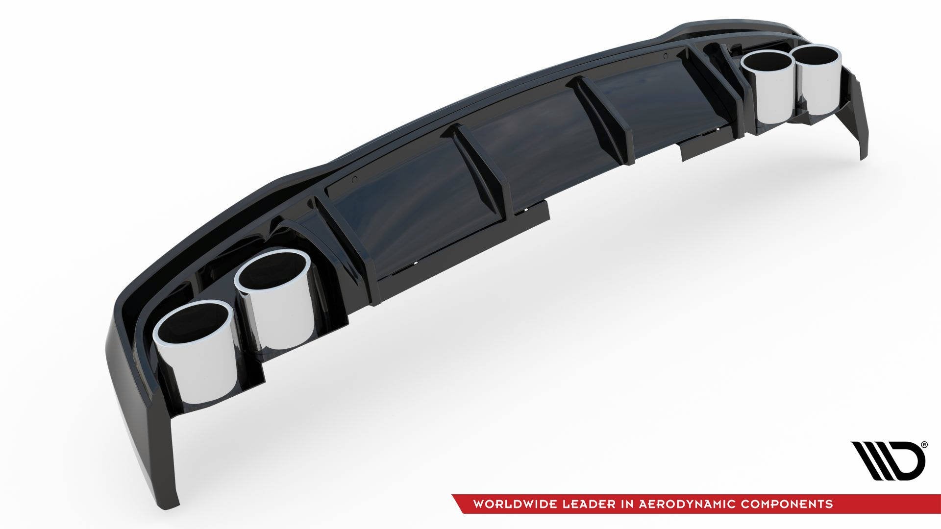 Diffusor Heck Ansatz + Endrohre für Audi A6 S-Line / S6 C8 / C8 Facelift