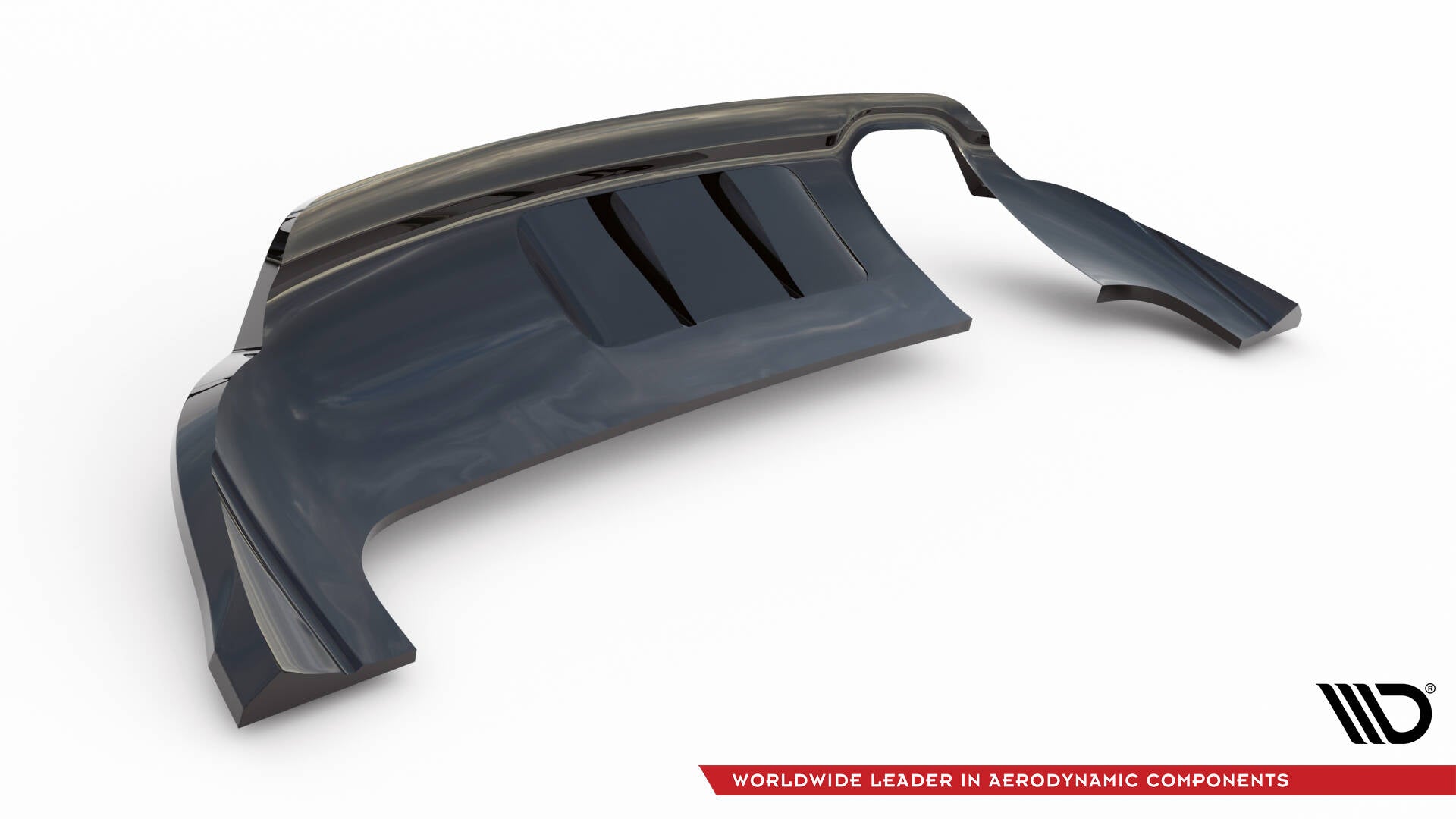 Mittlerer Cup Diffusor DTM Look Heck Ansatz für Audi Q3 S-line 8U