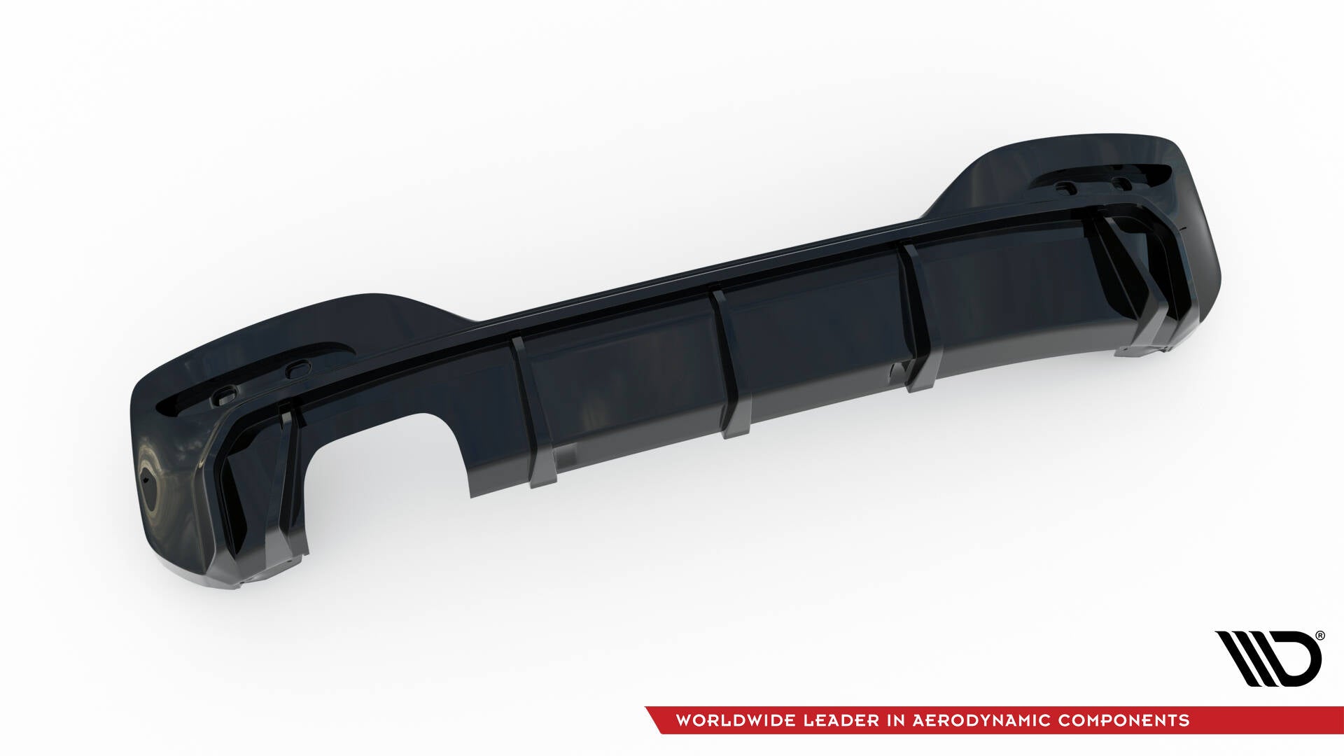 Diffusor V3 Heck Ansatz für BMW 1er M - Paket F20 Facelift (Doppelauspuff li.)