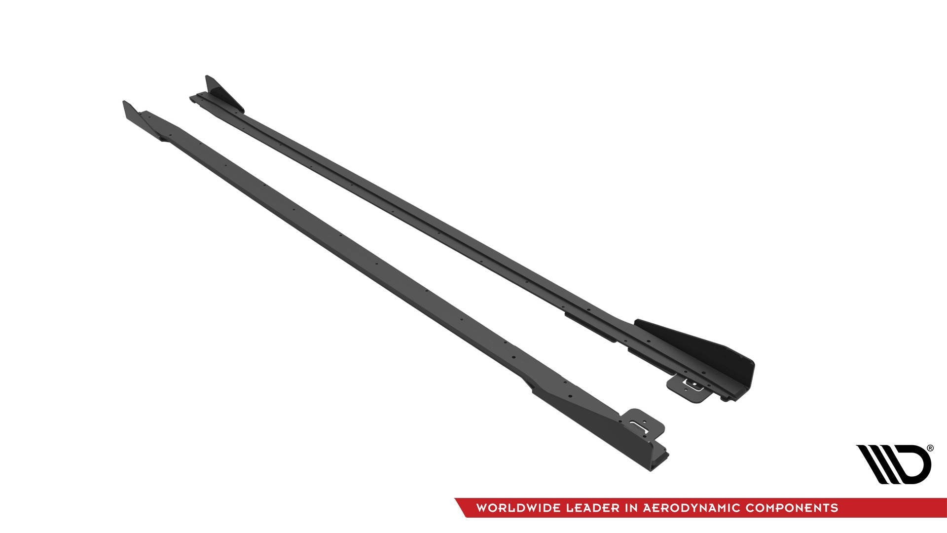 Street Pro Seitenschweller V1 Ansatz für + Flaps für Ford Mustang GT Mk6 Facelift