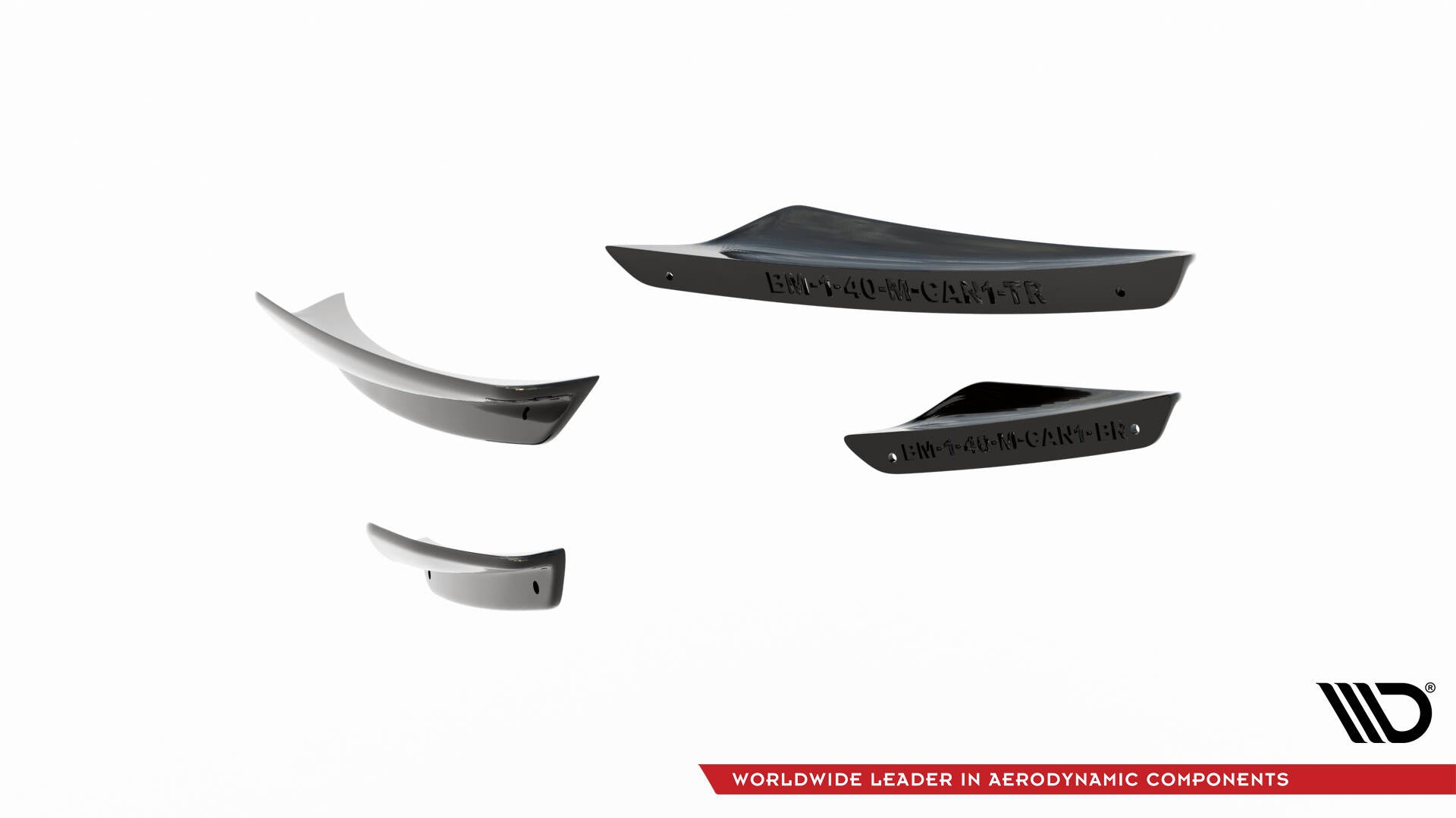 Stoßstangen Flaps Wings vorne Canards für BMW 1er M-Paket / M135i / 128ti F40