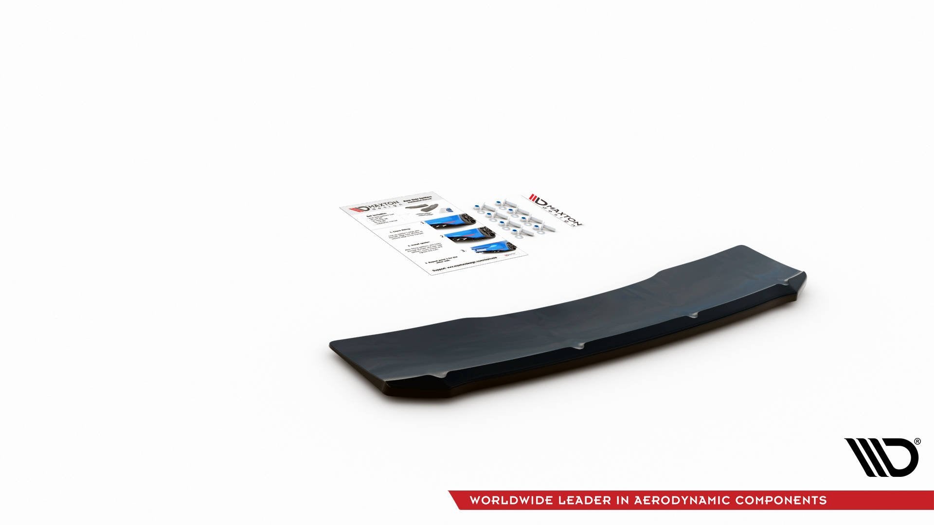 Mittlerer Diffusor Heck Ansatz für Audi S5 Sportback F5 Facelift Carbon Look