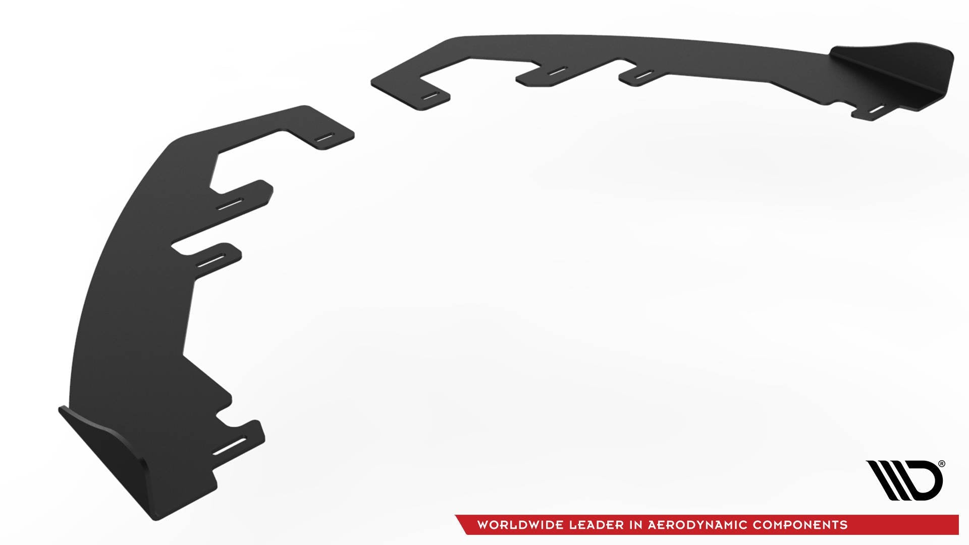 Street Pro Frontlippe für für + Front Stoßstangen Racing Flaps passend für Ford Fiesta Mk8 ST / ST-Line