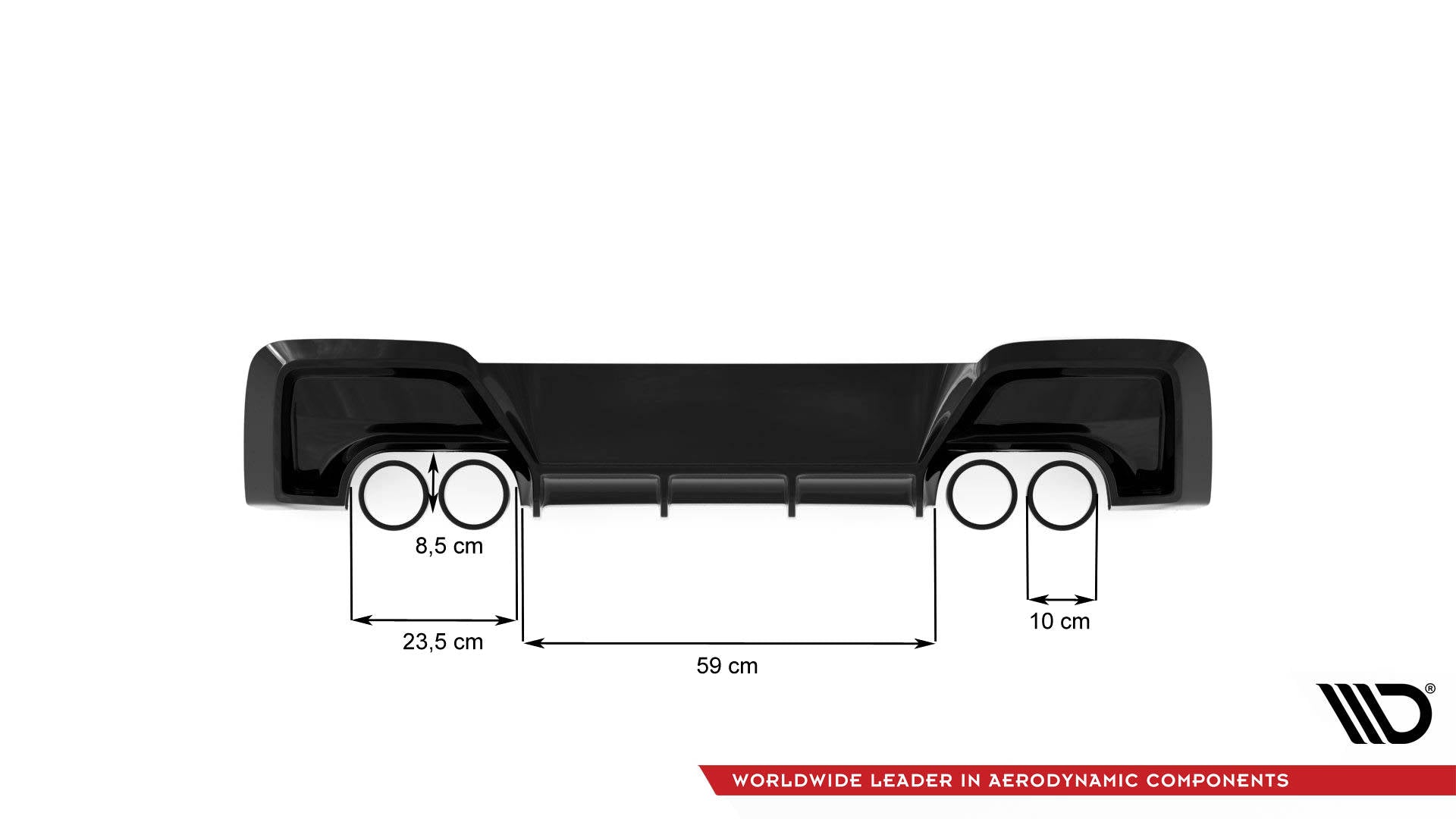 Diffusor V2 Heck Ansatz für BMW M135i F20