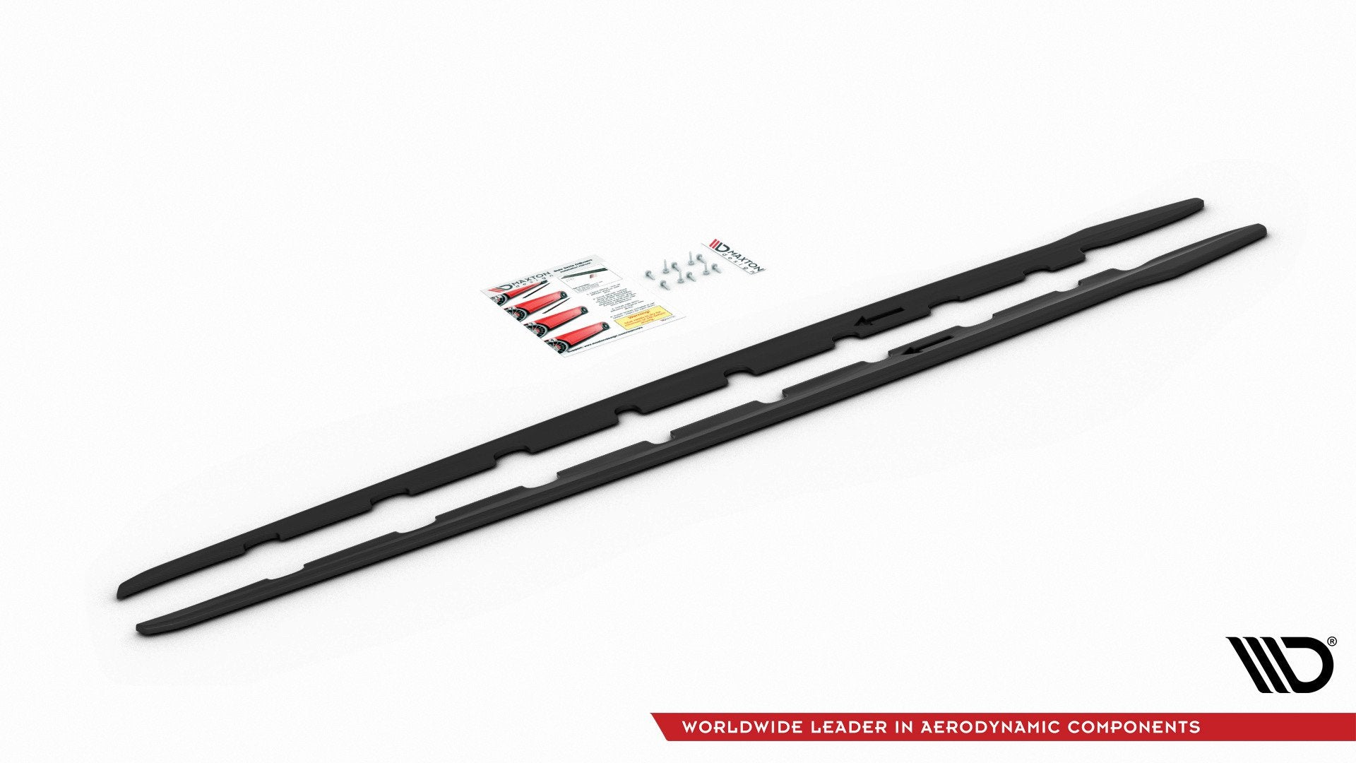 Seitenschweller V2 Ansatz für für BMW 1er F40 M - Paket/ M135i schwarz matt
