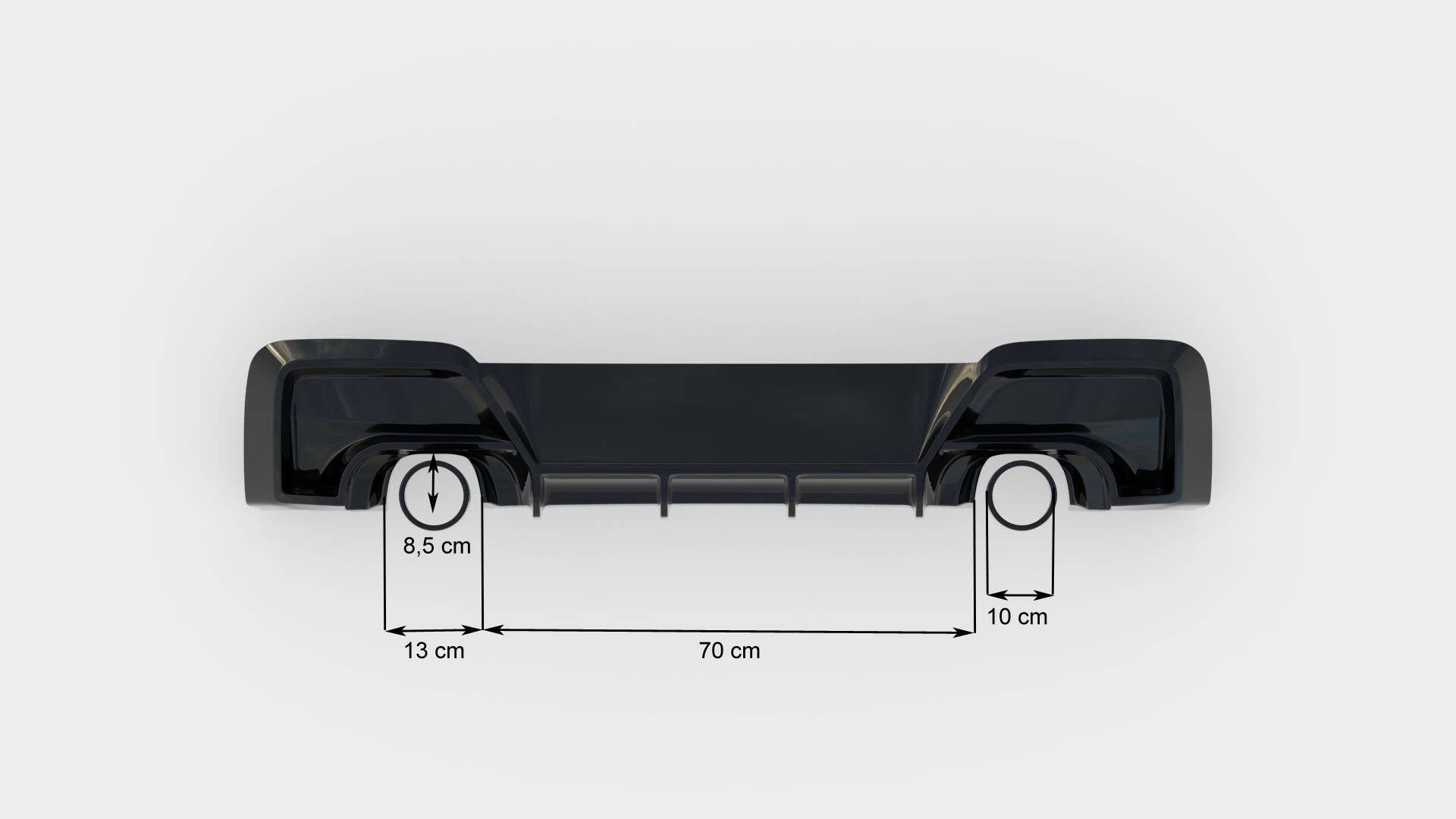 Diffusor V1 Heck Ansatz für BMW M135i F20