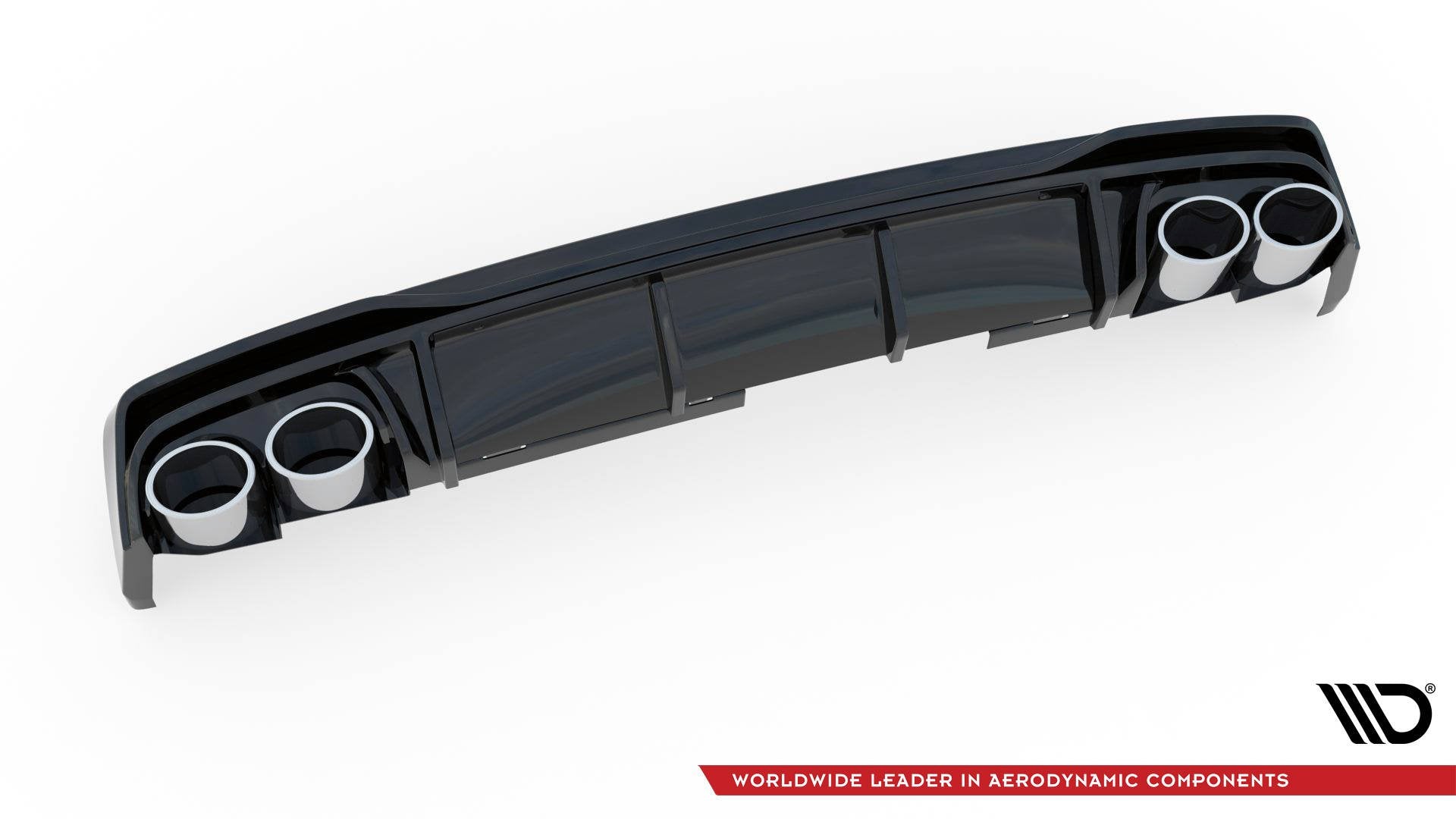 Diffusor Heck Ansatz + Endrohre für Audi A6 S-Line / S6 C8 / C8 Facelift