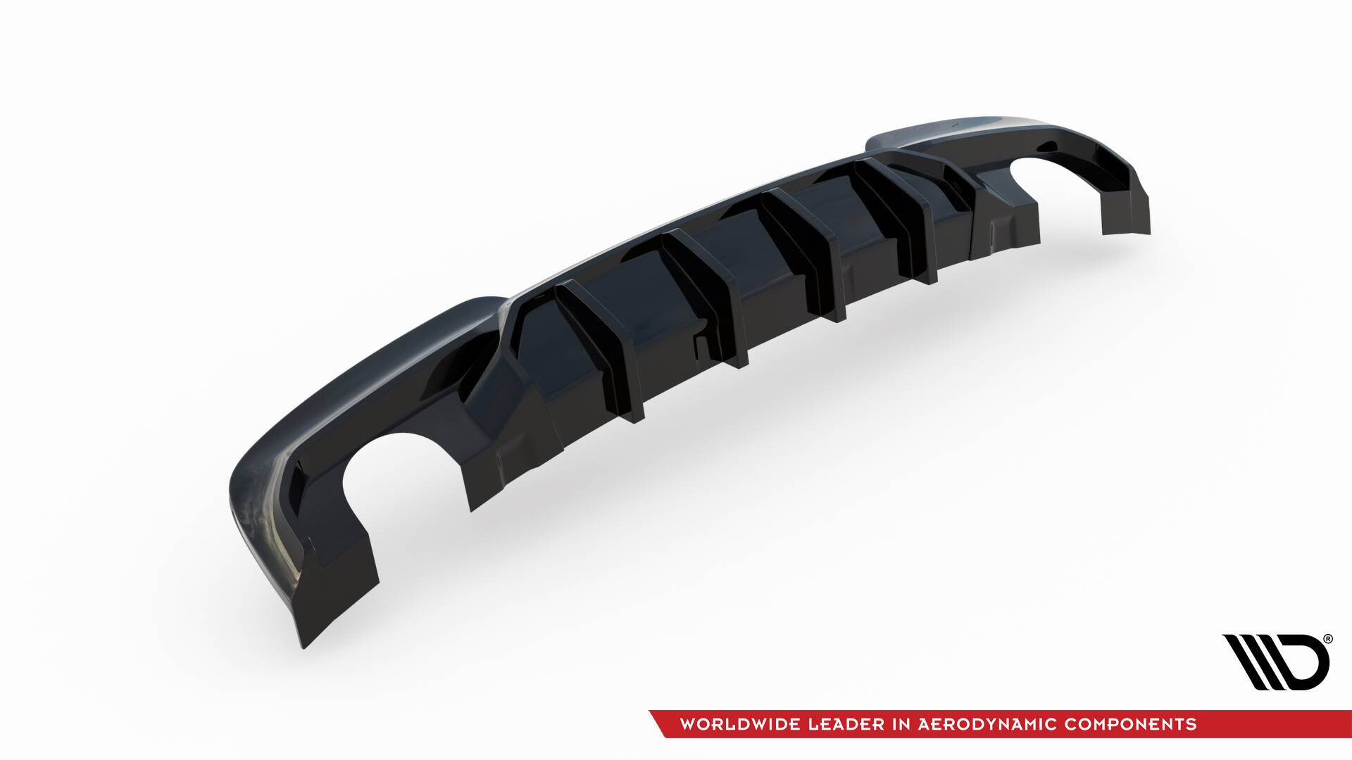Diffusor V2 Heck Ansatz für BMW 5er M - Paket F10 / F11 (Einzelauspuff li. re.)