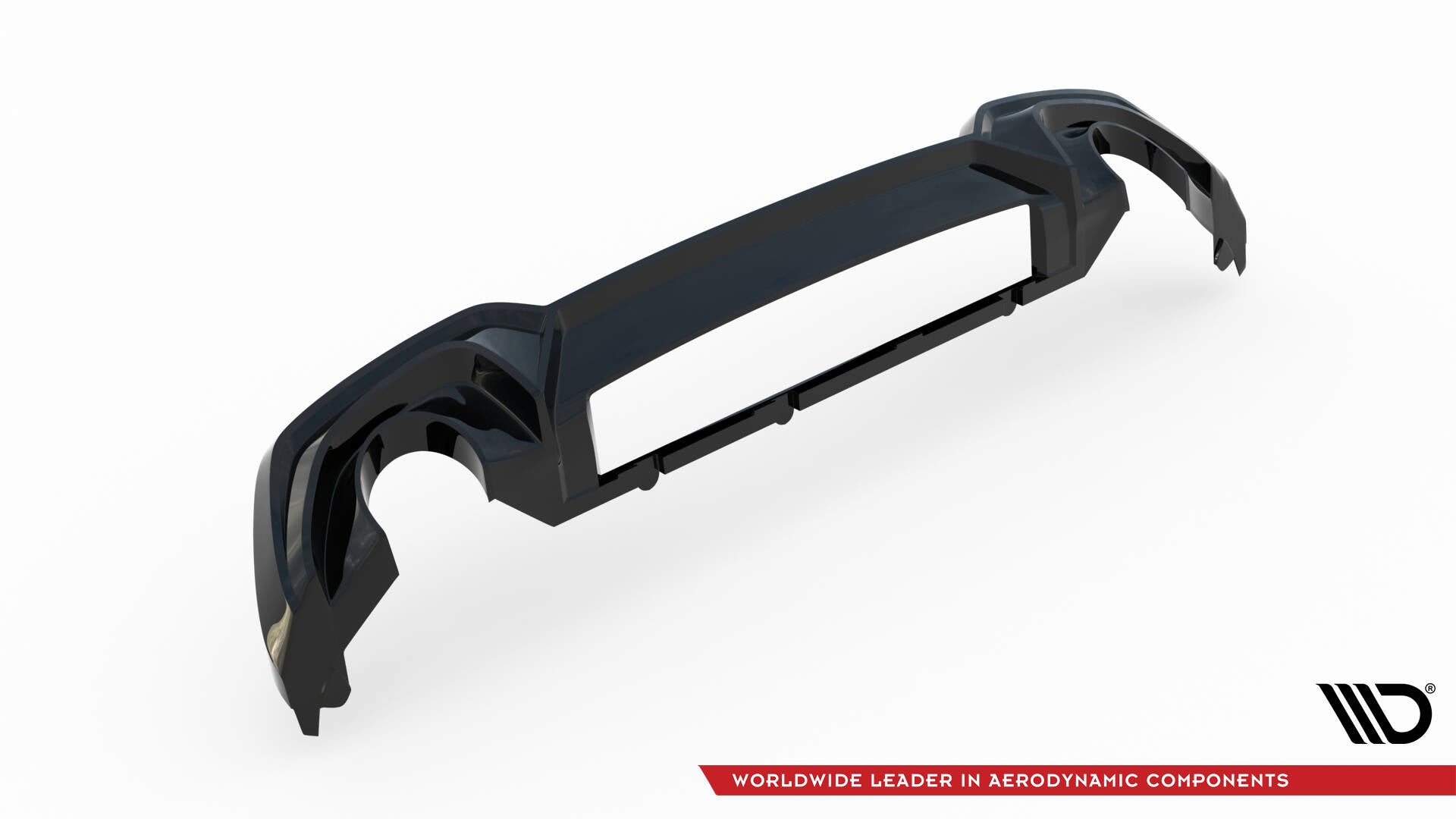 Diffusor Heck Ansatz für BMW 3er M-Paket G20 / G21 (Passend für Fahrzeuge mit Anhängerkupplung)