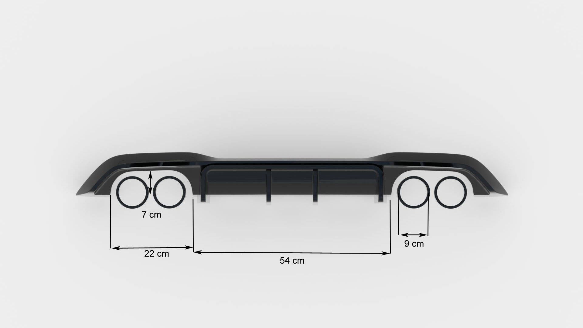 Diffusor Heck Ansatz für BMW M2 F87