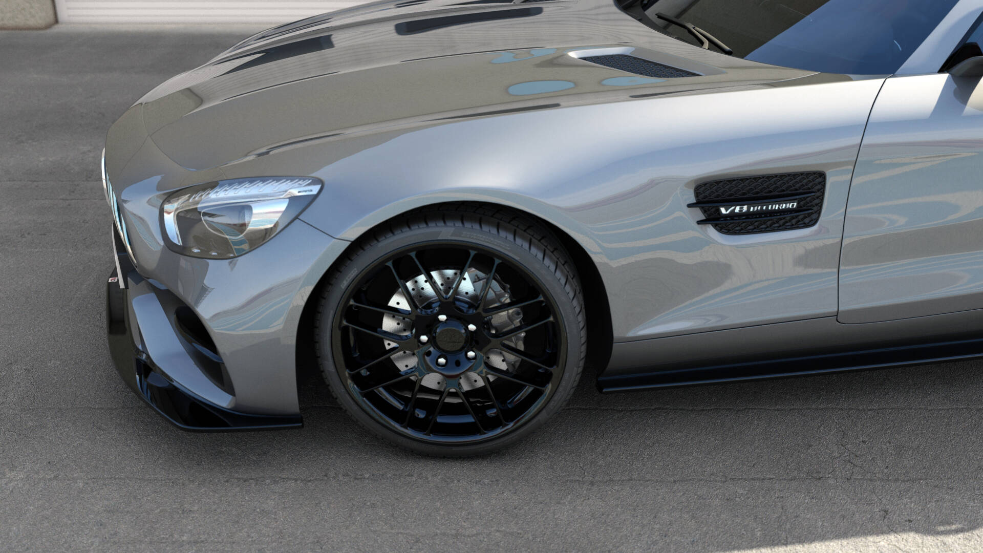 Frontlippe für Mercedes-AMG GT S C190 Facelift