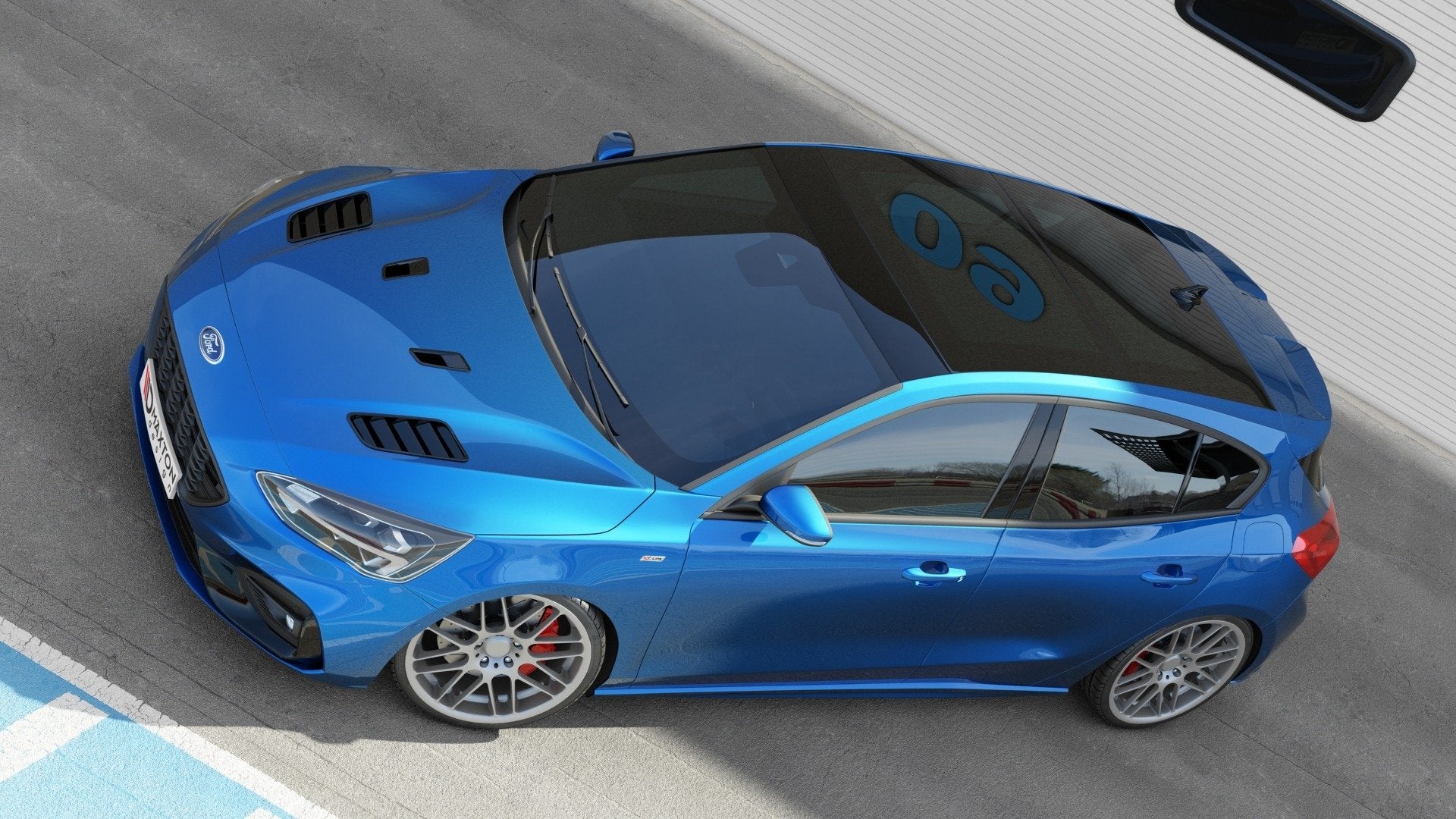 Motorhauben Luftschlitze für Ford Focus ST-Line / ST Mk4 (Klein)