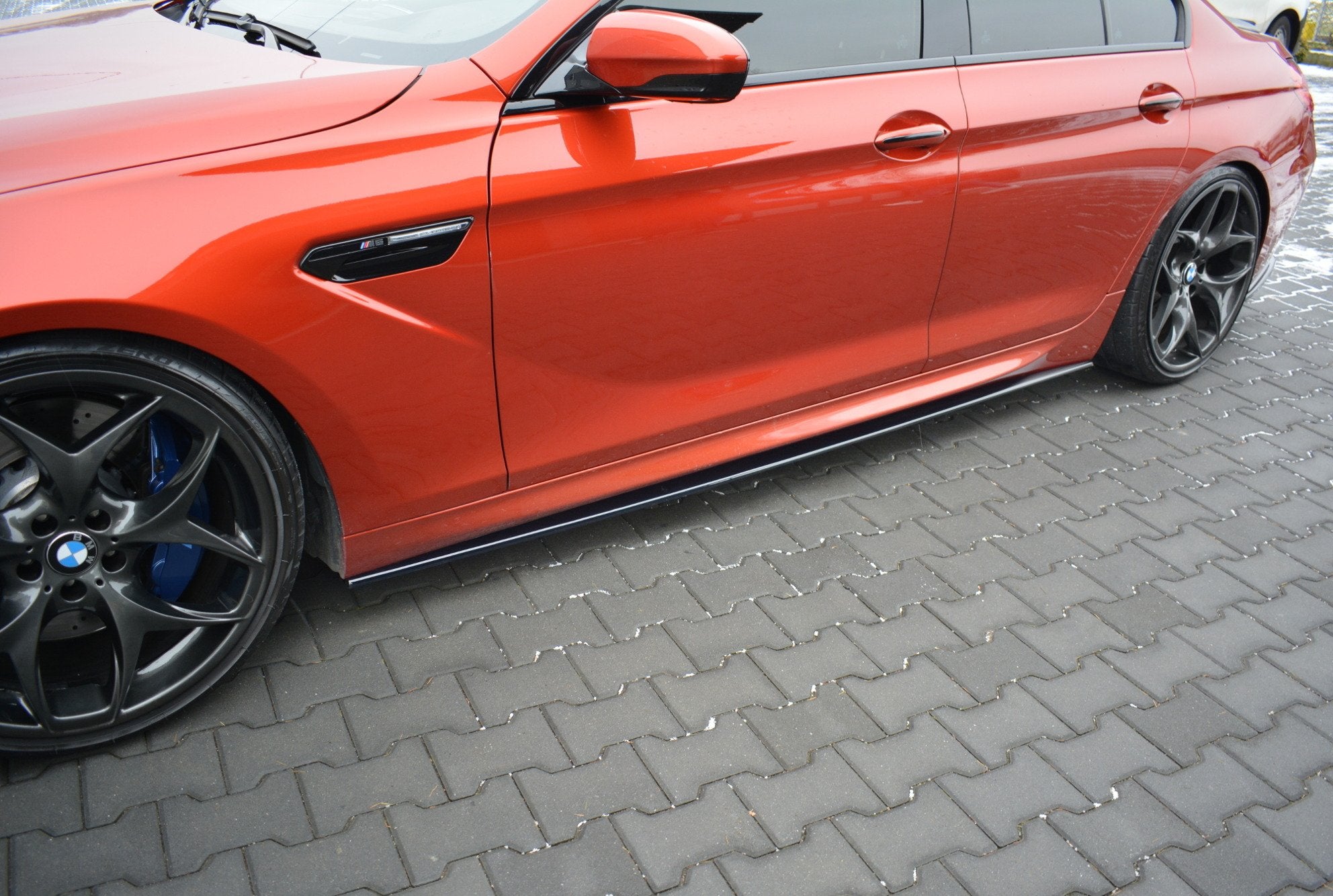 Seitenschweller Ansatz für BMW M6 GRAN COUPÉ schwarz matt