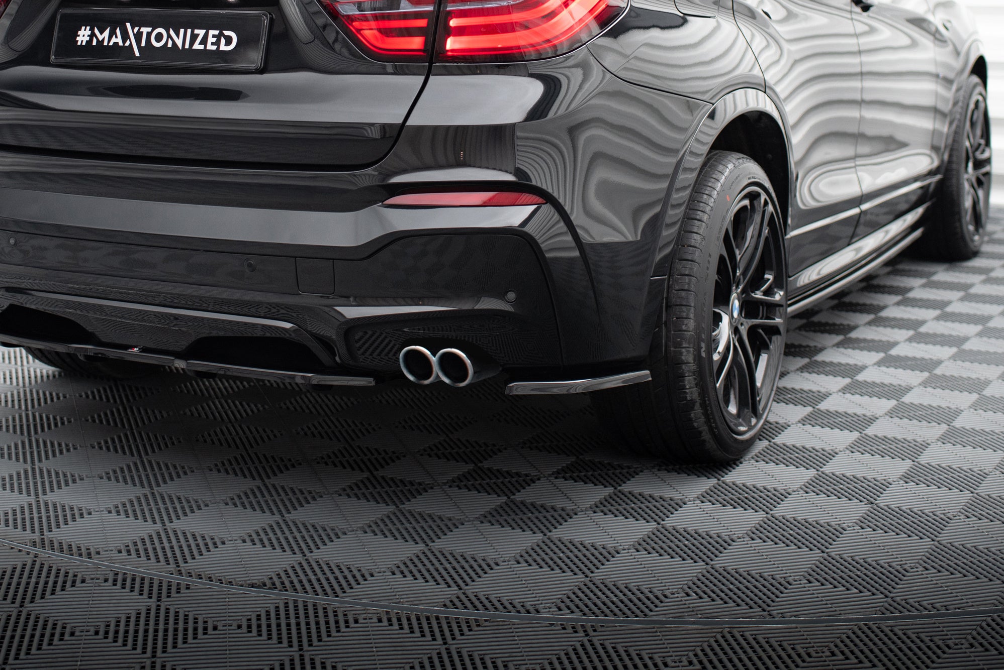 Flaps Heckansatz Diffusor für BMW X4 M Paket