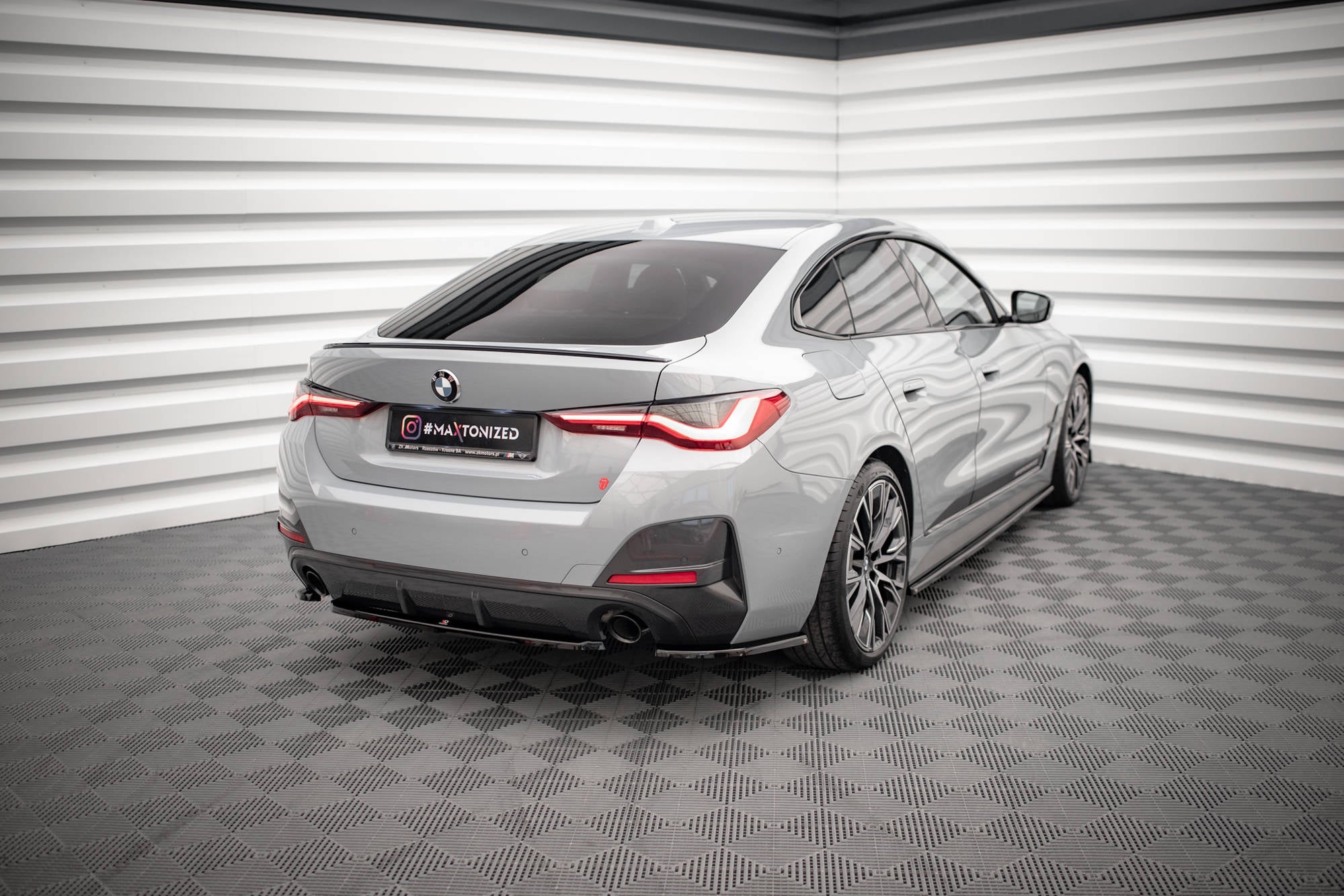 Flaps Heckansatz V1 Diffusor für BMW 4er Gran Coupe M - Paket G26