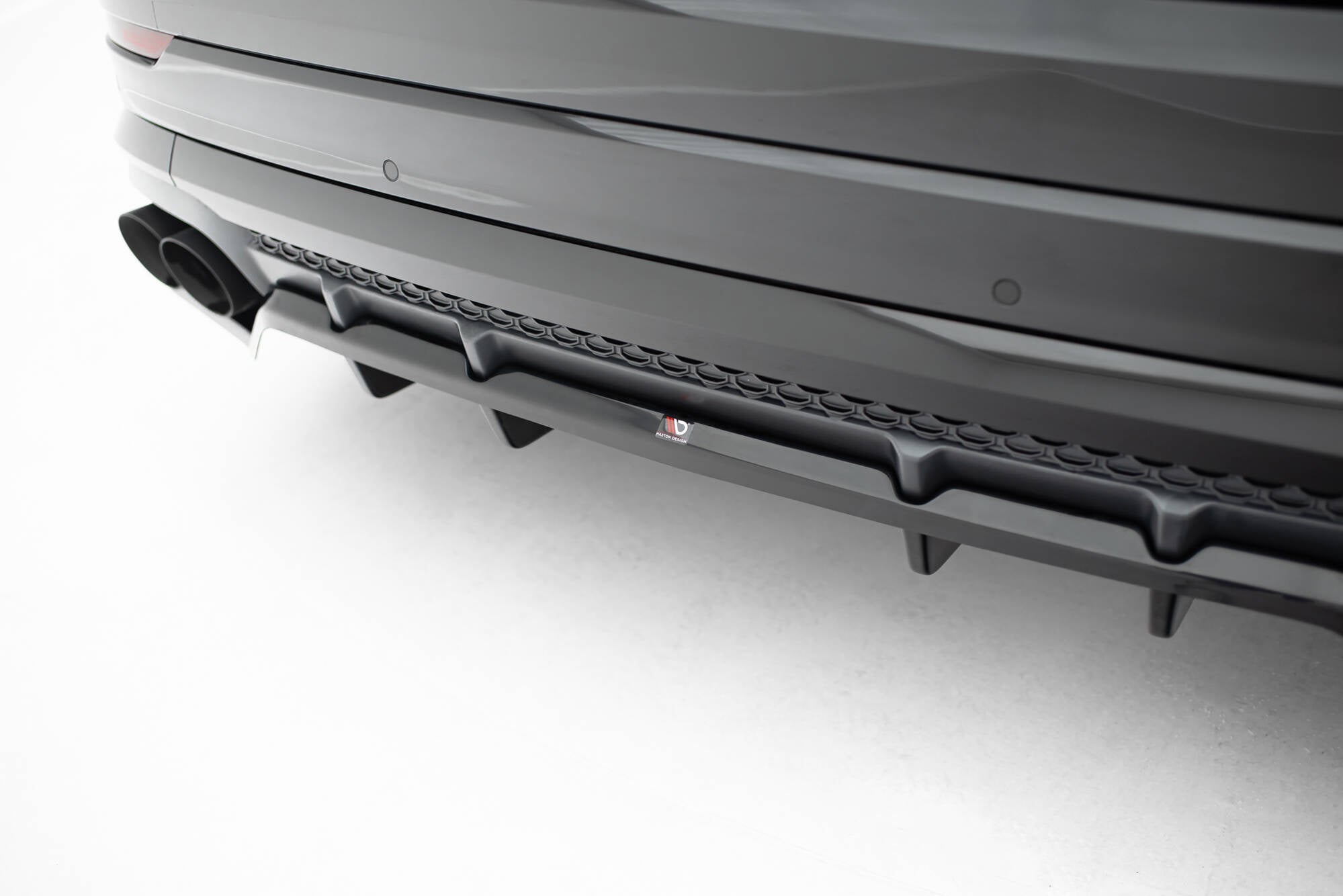 Mittlerer Cup Diffusor V2 DTM Look Heck Ansatz für Audi SQ8 / Q8 S-Line Mk1 Facelift