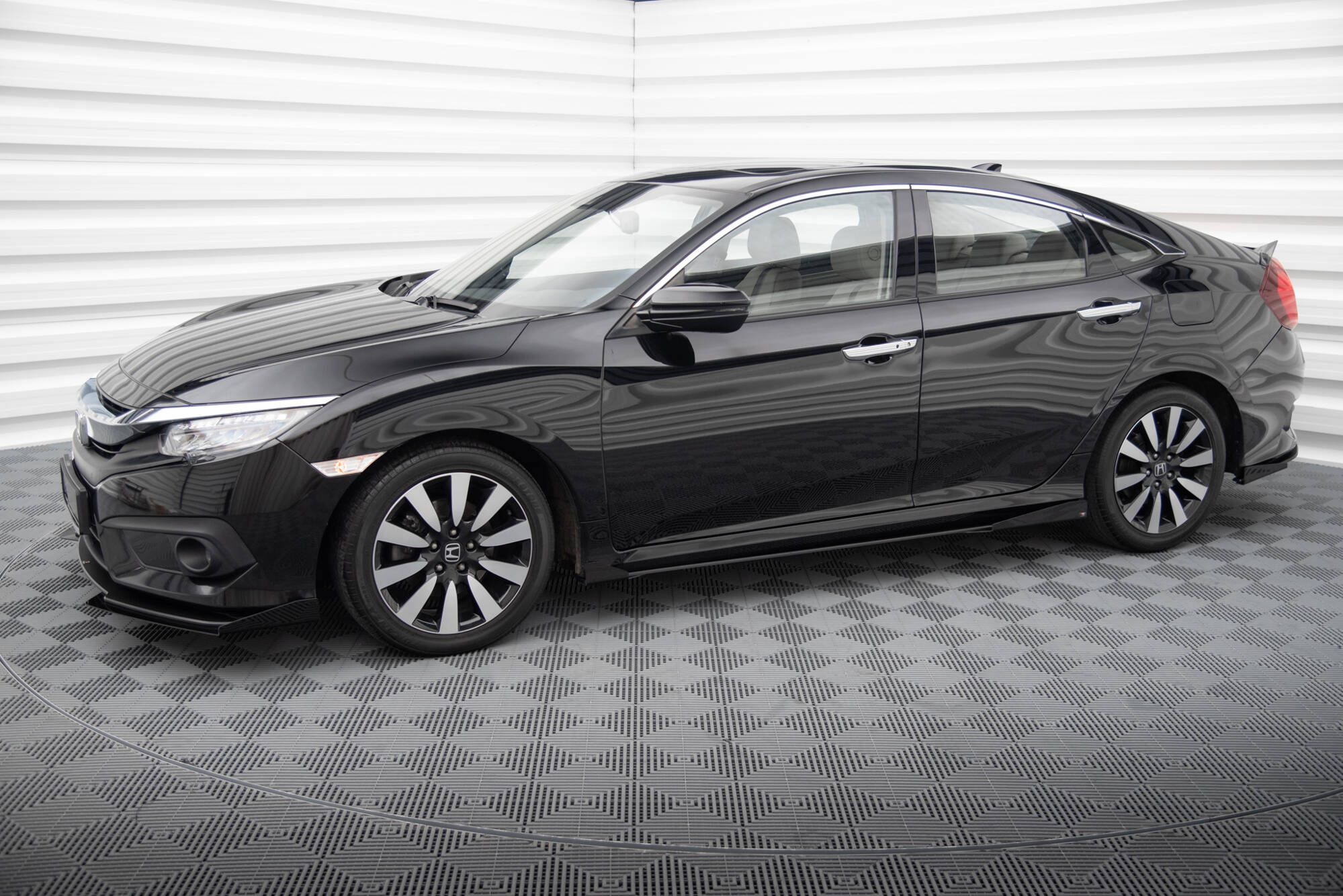 Street Pro Seitenschweller Ansatz + Flaps für Honda Civic Mk10