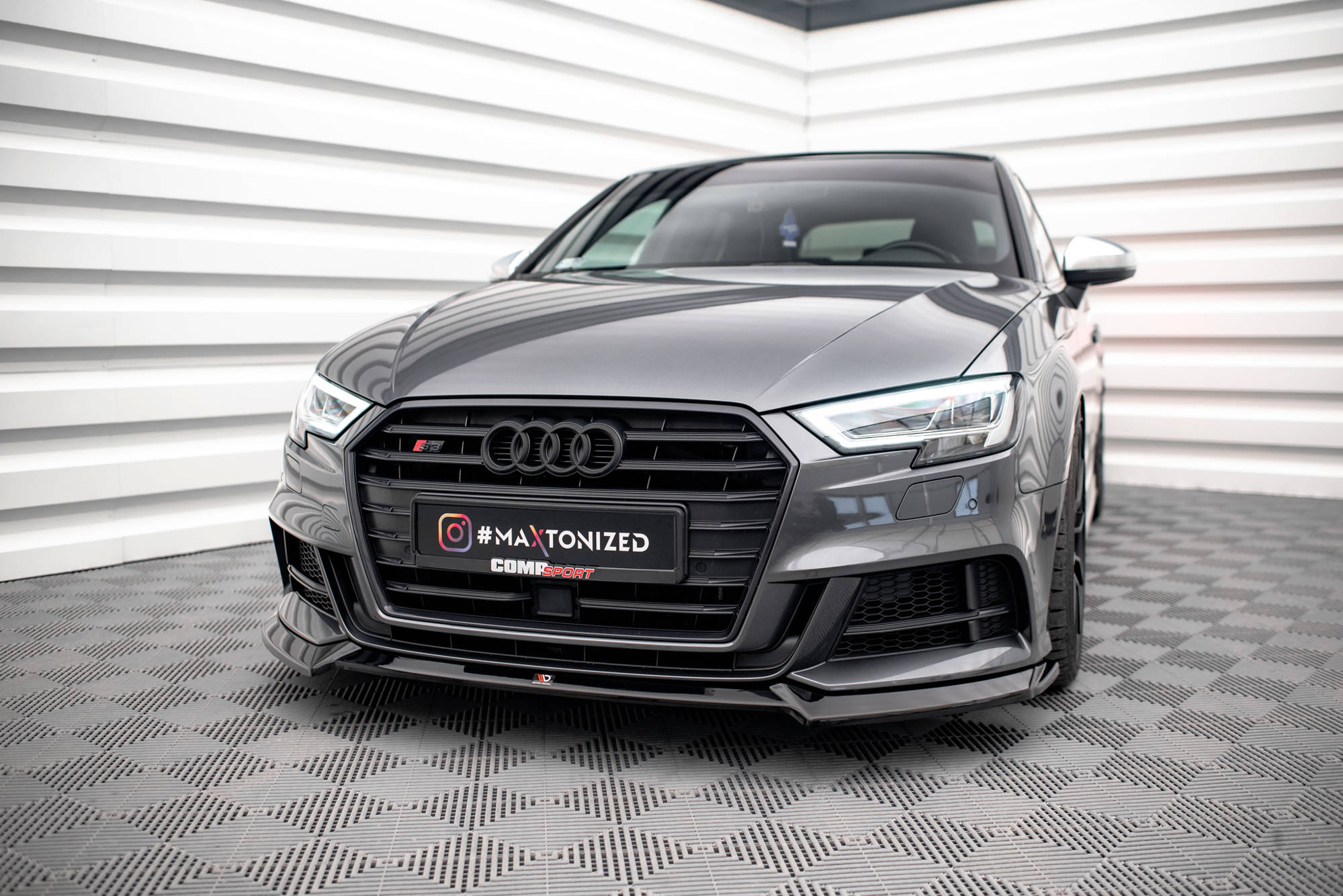 Frontlippe V3 für Audi S3 / A3 S-Line Sportback 8V Facelift