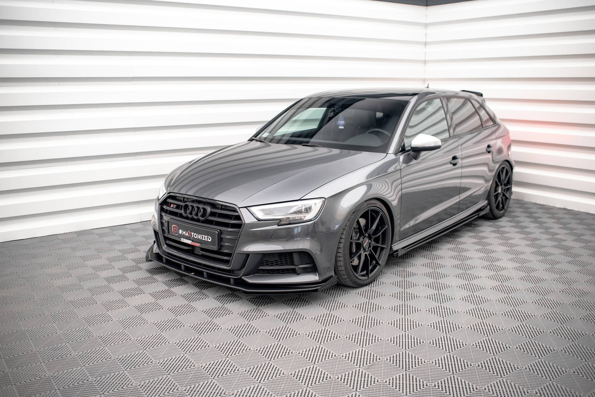 Front Stoßstange Flaps für Audi S3 / A3 S-Line Sportback 8V Facelift