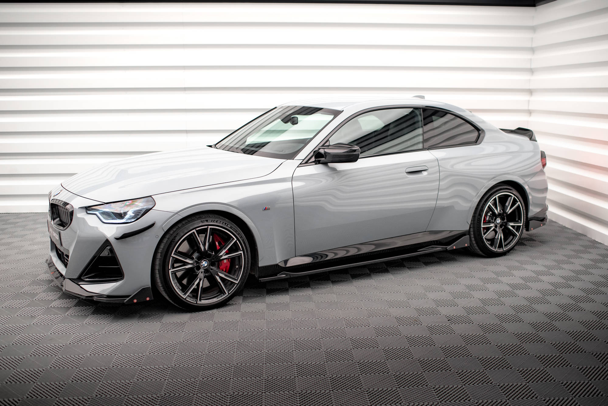 Seitenschweller V2 Ansatz für + Flaps für BMW 2 Coupe M - Paket / M240i G42