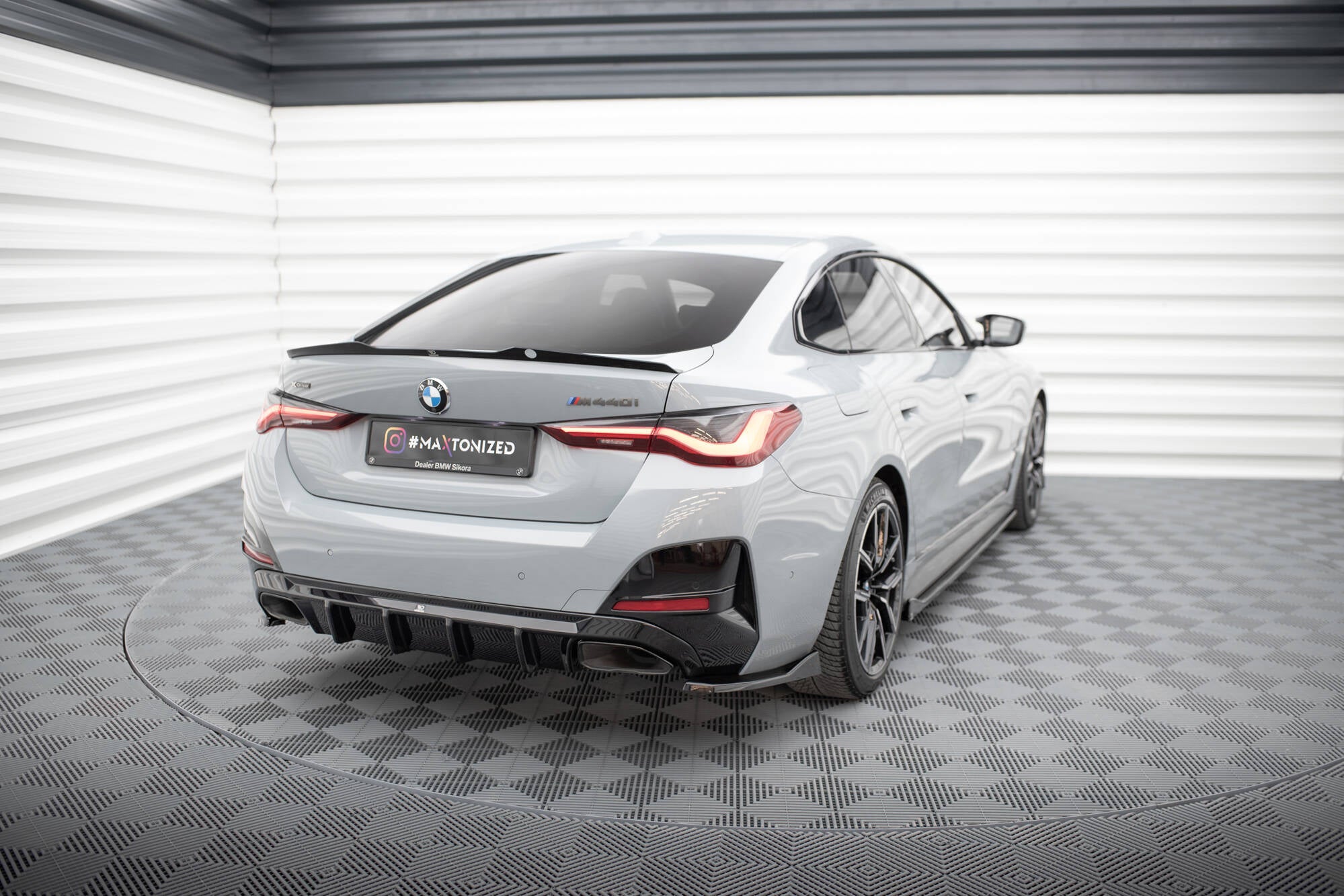 Flaps Heckansatz V4 Diffusor für BMW M440i Gran Coupe G26