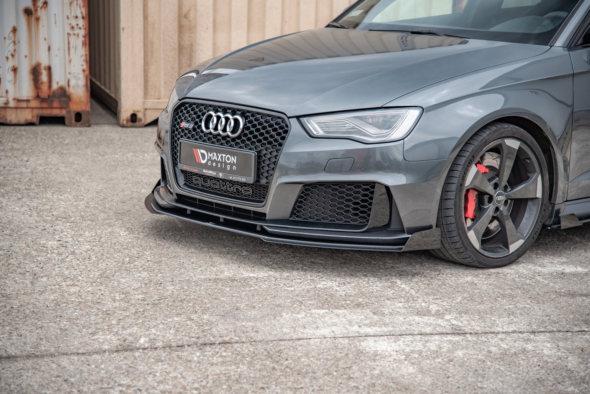 Street Pro Frontlippe für +Flaps für Audi RS3 8V Sportback