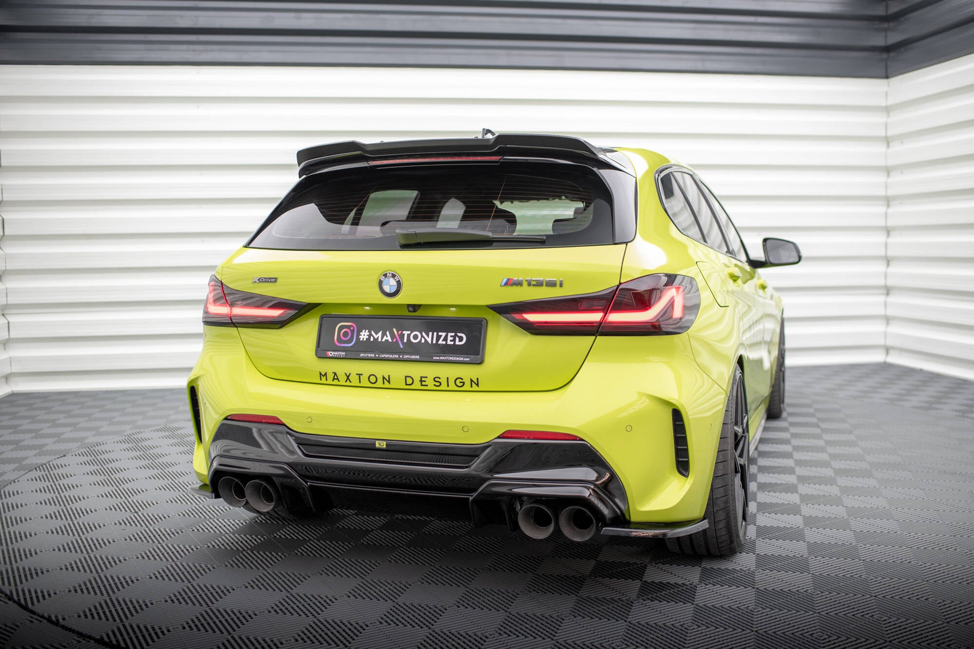 Flaps Heckansatz V1 Diffusor für0 (Für heckansatz ) BMW 1er F40 M - Paket / M135i / 128ti